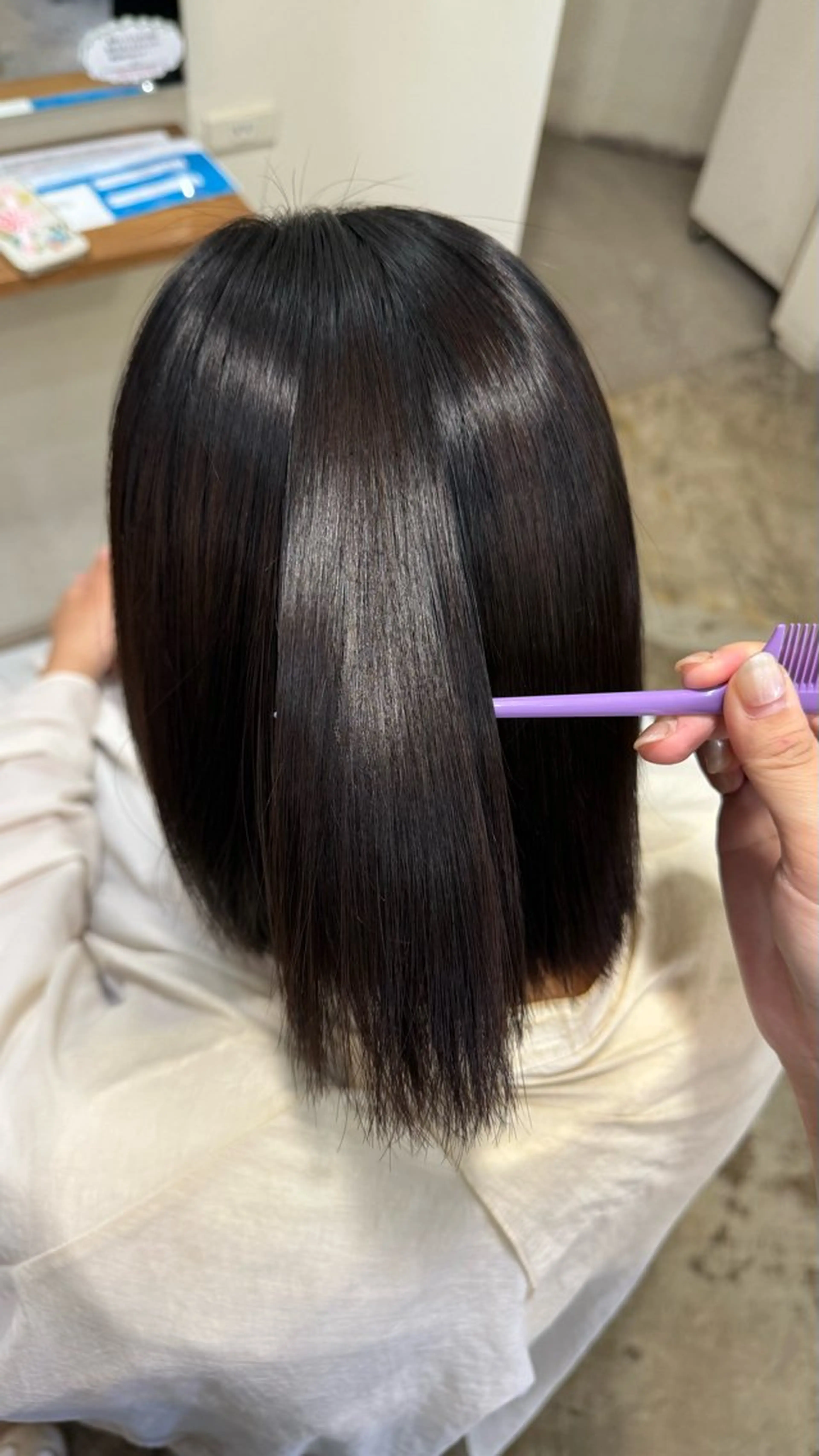 パーマ 縮毛矯正 ストレートパーマ 西脇 琉香のヘアスタイル