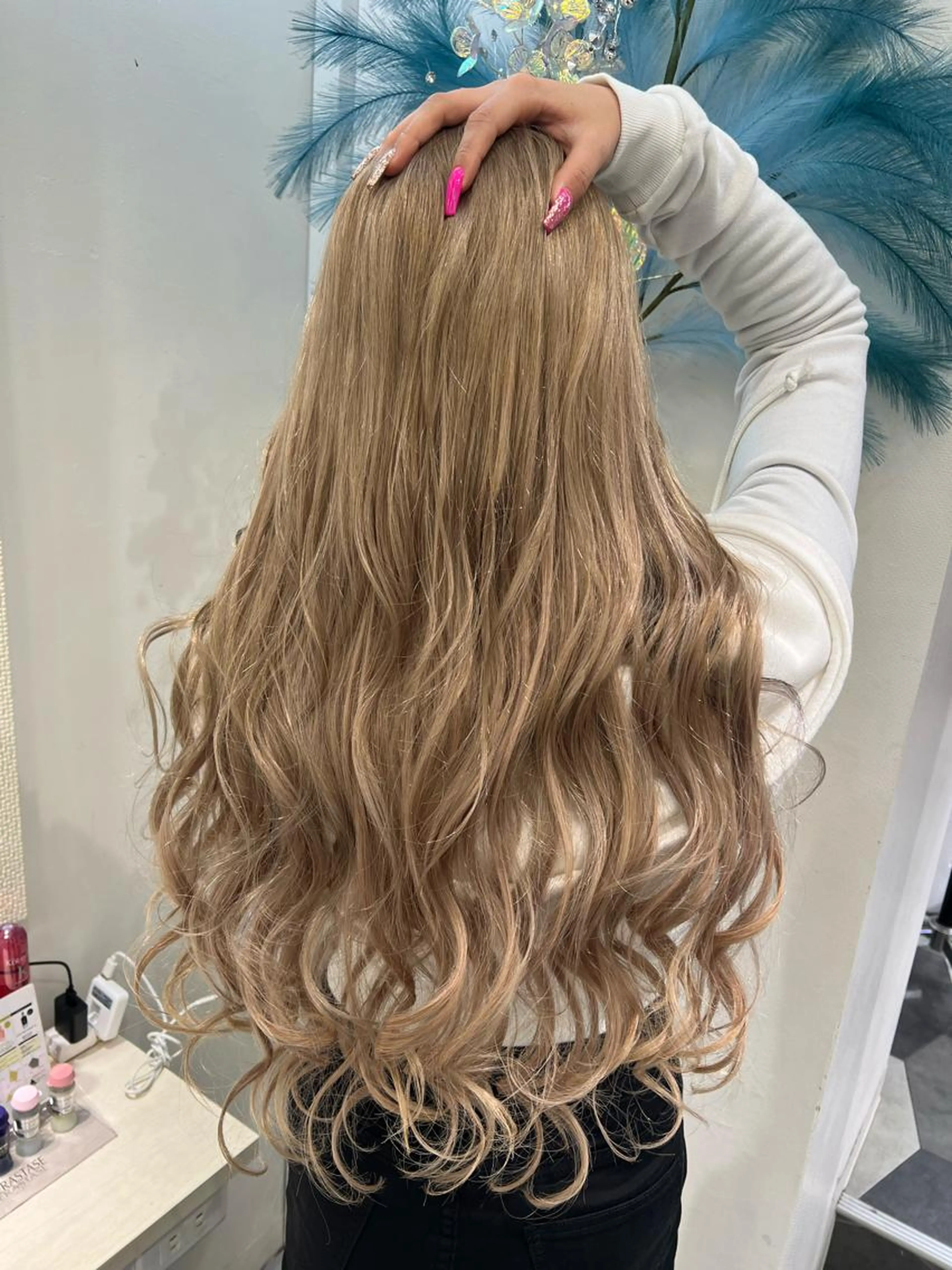 最高級シールエクステ 60cm ヘソ下スーパーロング 40本の写真