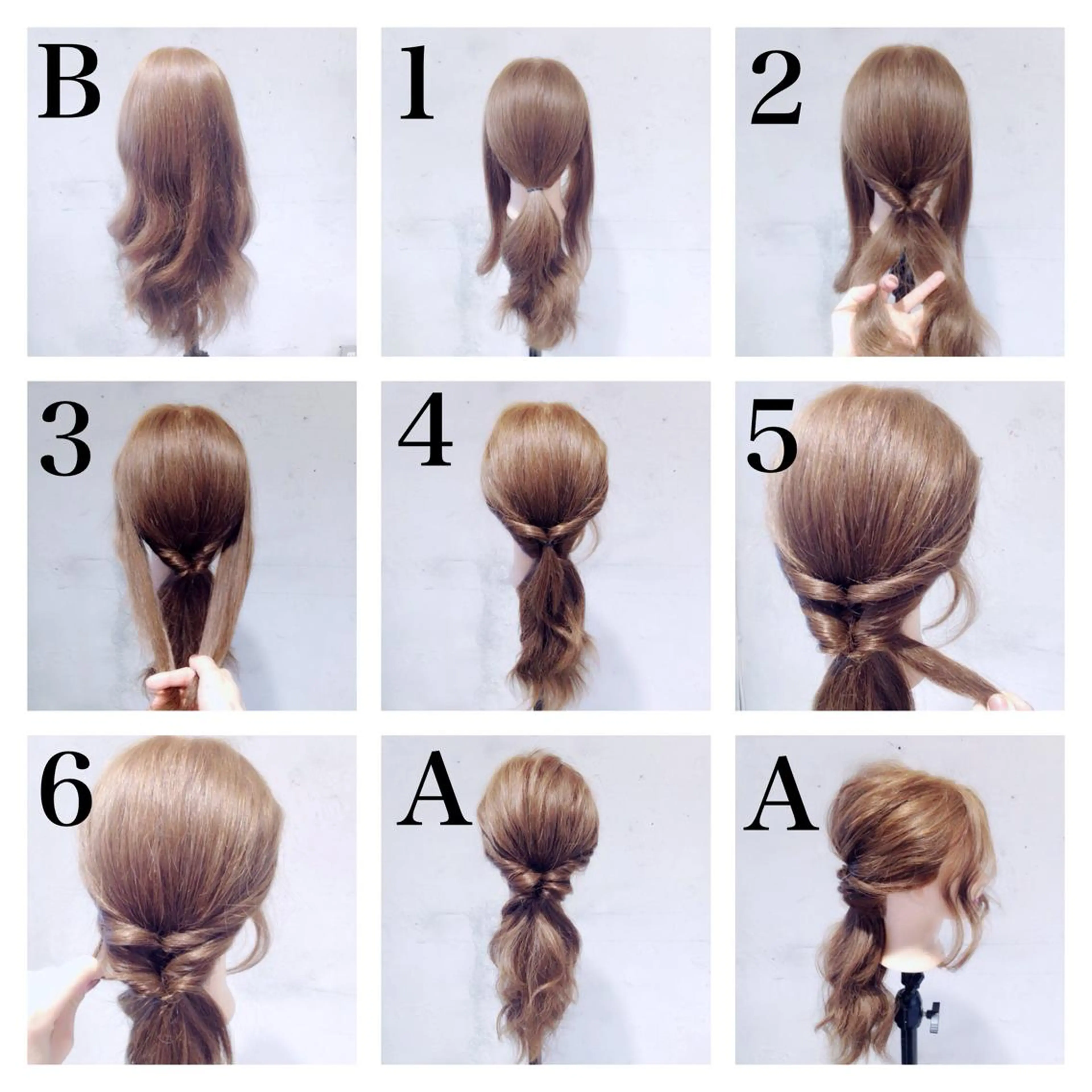 セミロング ロング ヘアアレンジ アオガミ （前髪顔周りカット）のヘアスタイル