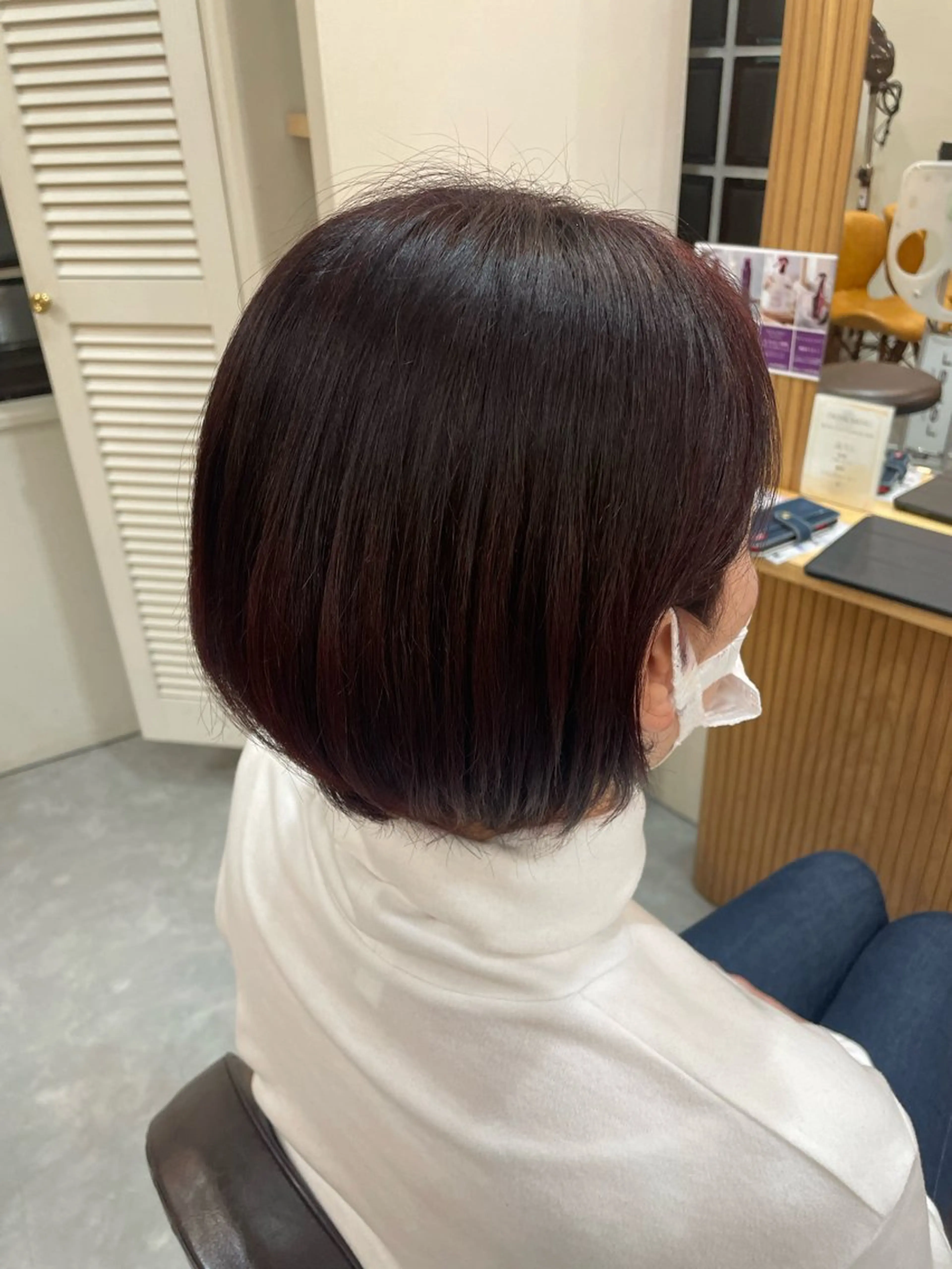 ショート カラー ピンクカラー ヘアカラー ROPE ナナミのヘアスタイル