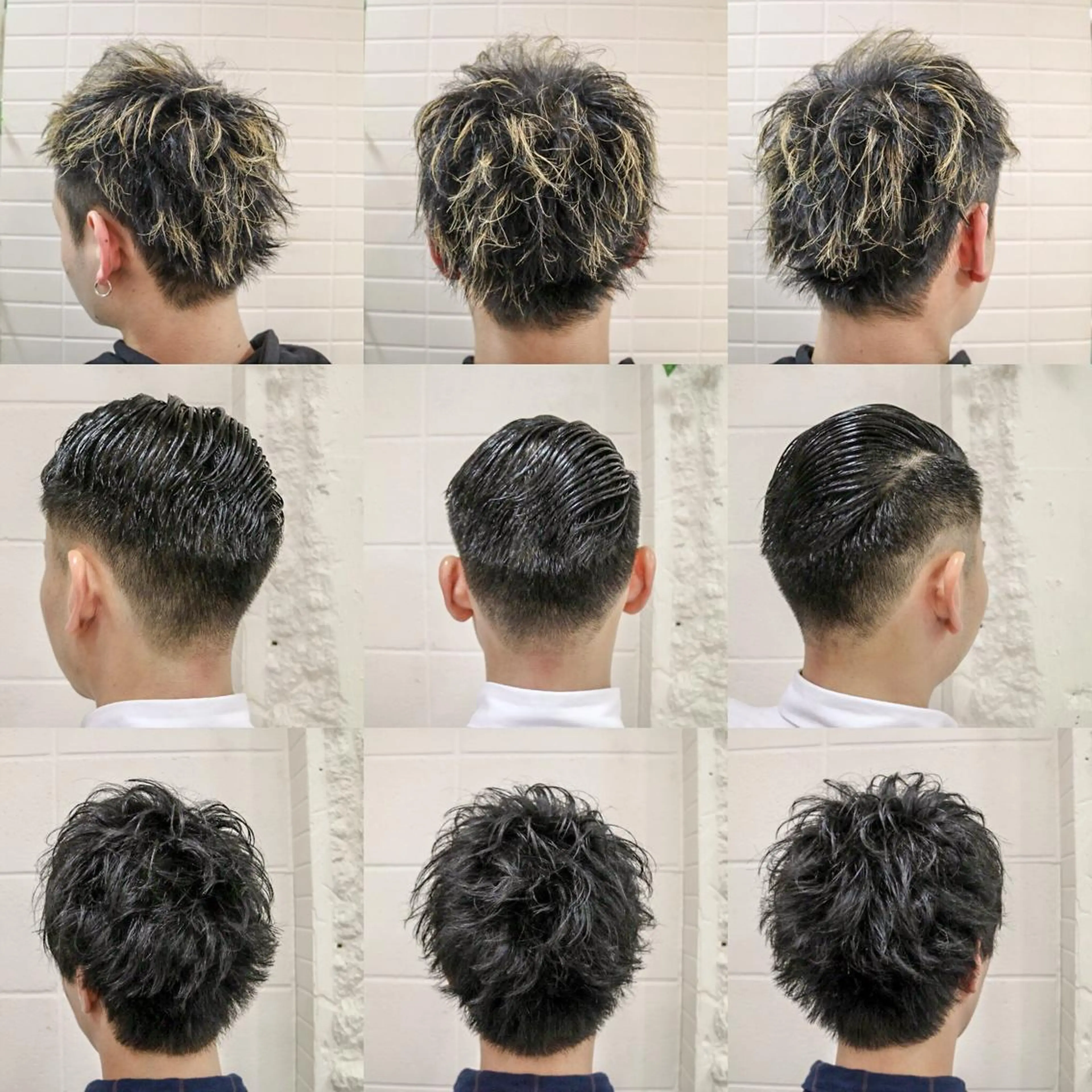 ショート カラー パーマ メンズ ⭐️口コミ5.0⭐️ 当日予約可能👌🏼のヘアスタイル