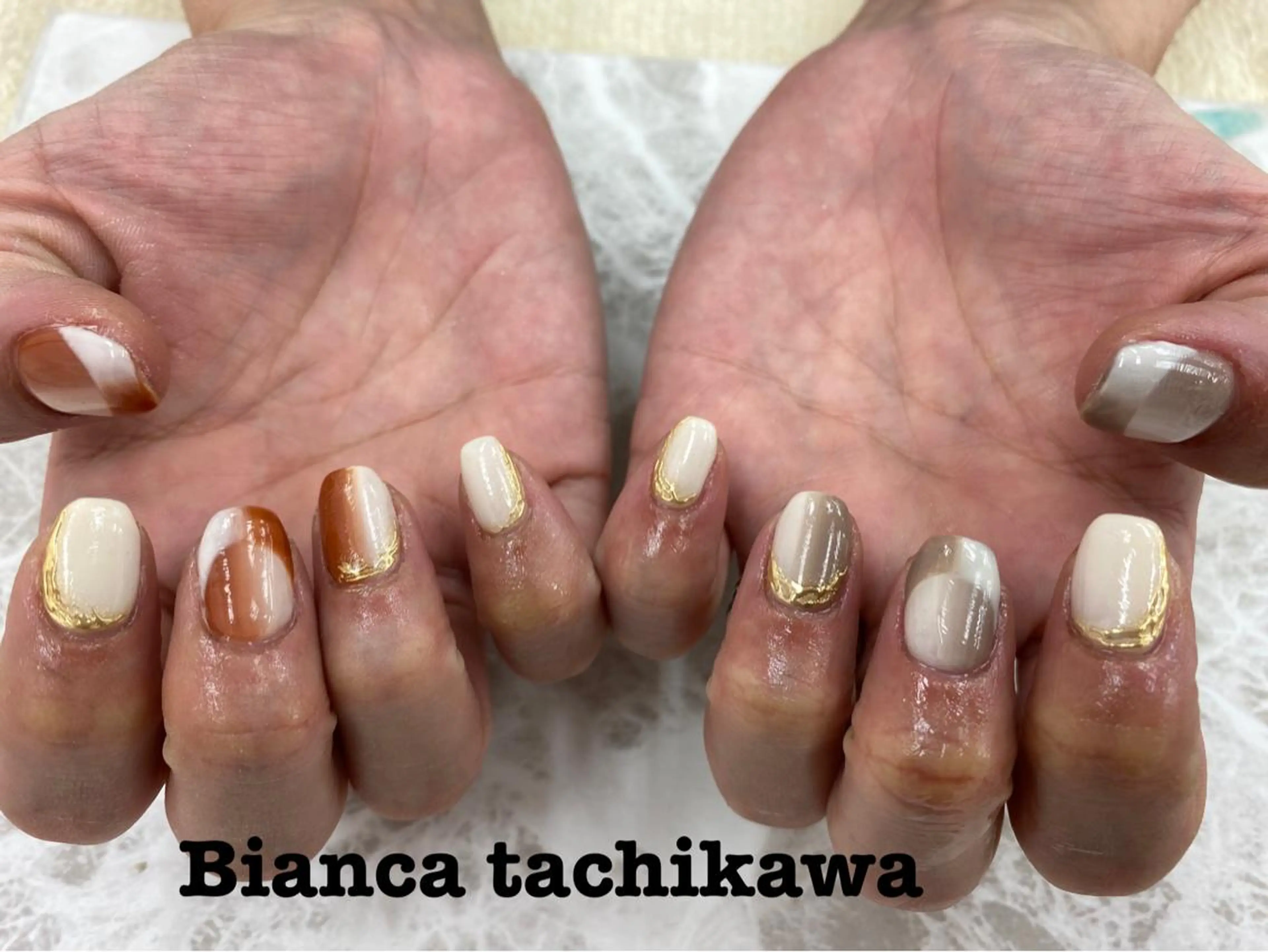 ネイル Bianca 立川店 小川のネイルデザイン