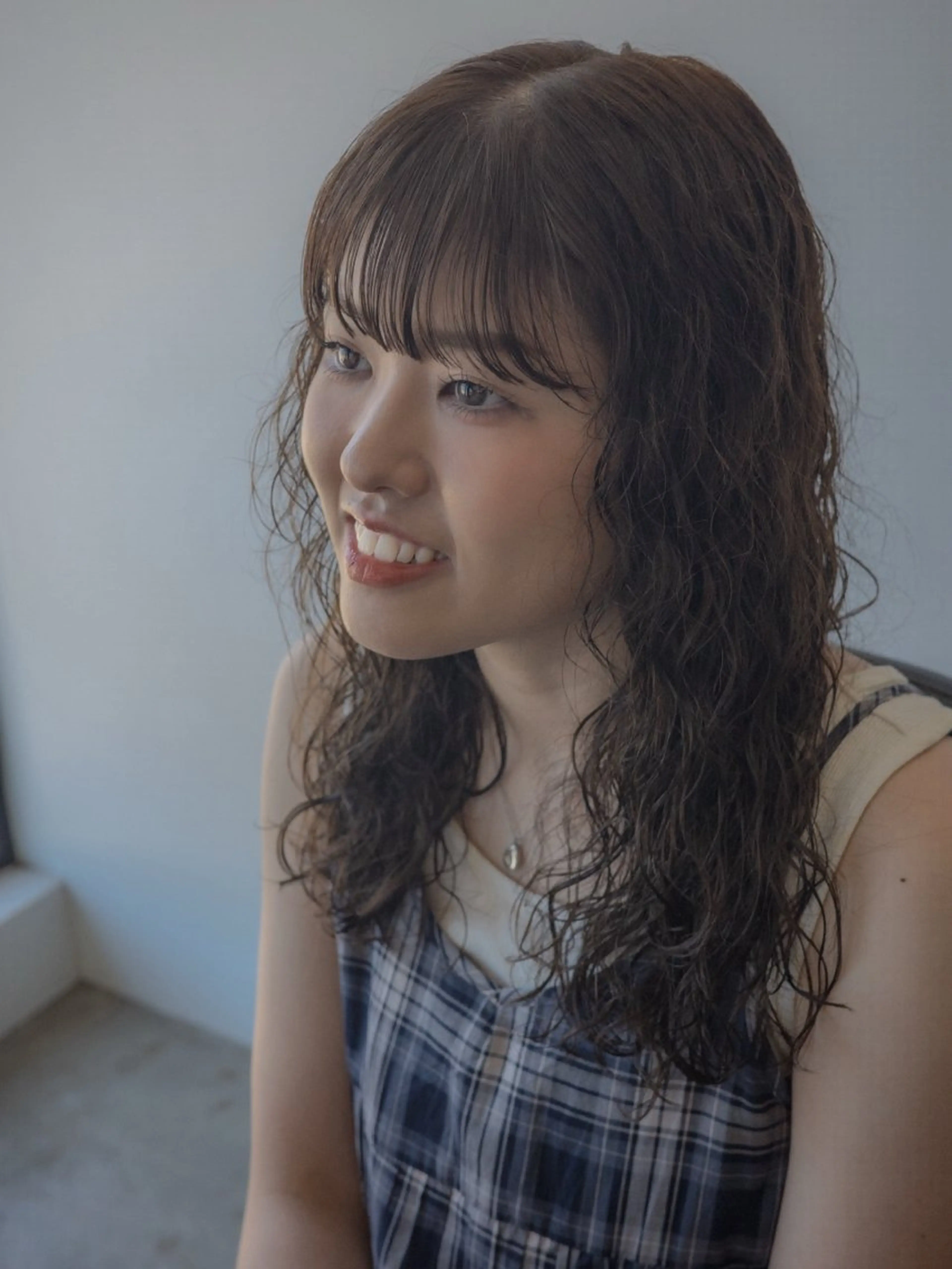 セミロング パーマ セミロングパーマ くせ毛 カット パーマ plus HAIR いずみのヘアスタイル