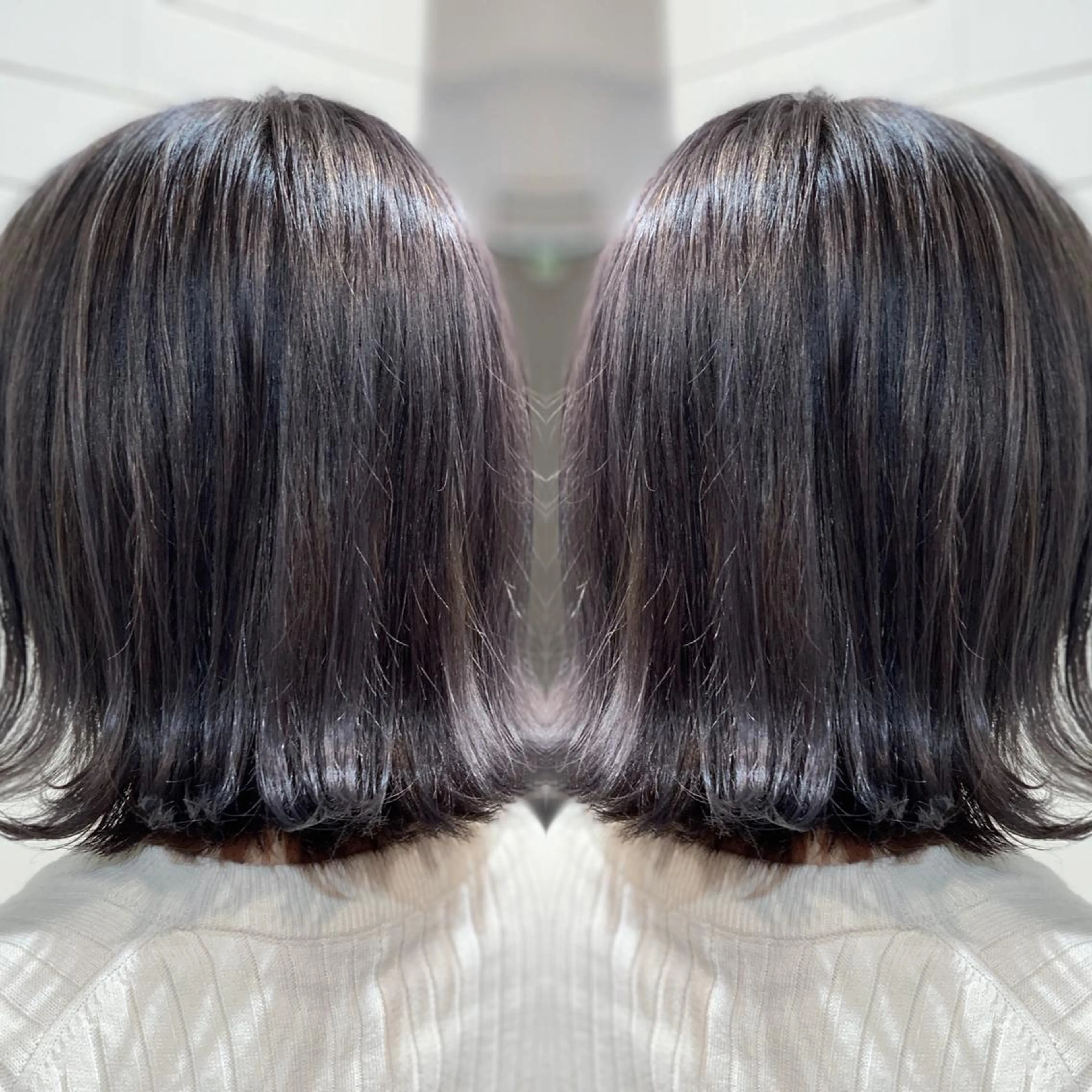 ショート カラー ヘアアレンジ 髪質改善×ハイトーン 中田啄也のヘアスタイル