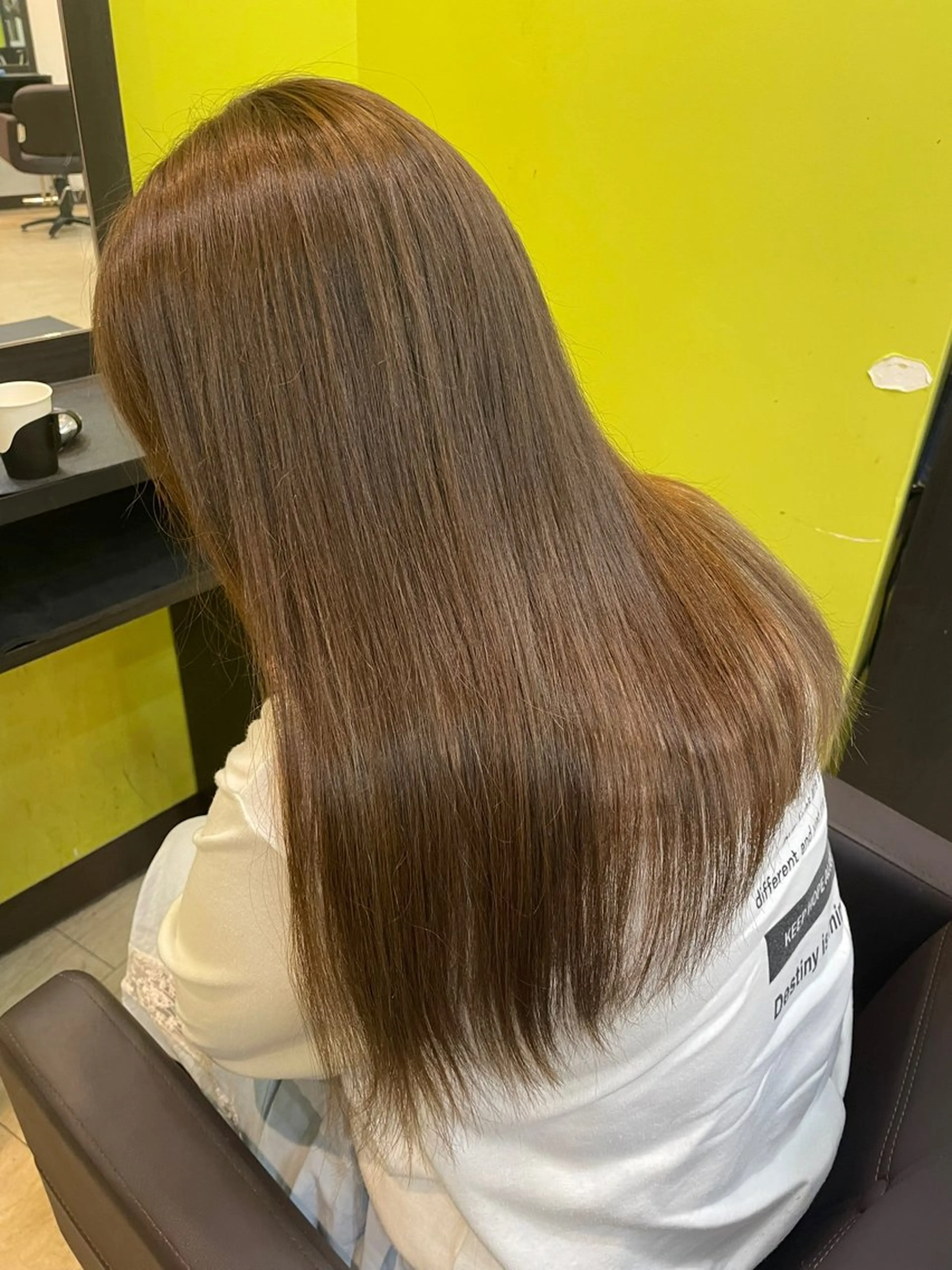 ロング ヘアカラー トリートメント 奥野碧🌈艶髪 /ダメージレスカラーのヘアスタイル