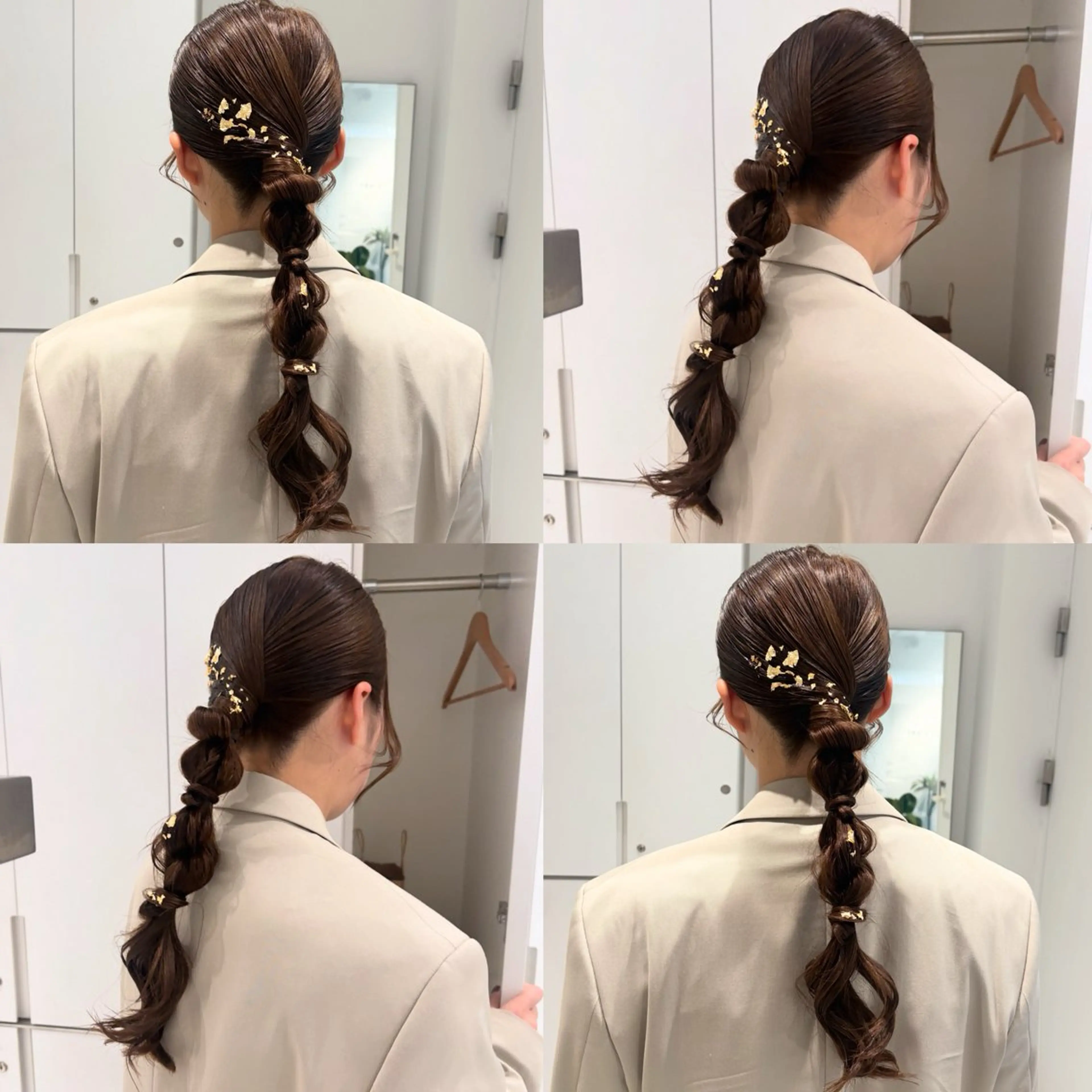 セミロング ヘアアレンジ 結婚式・ブライダル ヘアセット カジュアルを女っぽく 𝗮𝘆𝗮𝗰𝗼のヘアスタイル