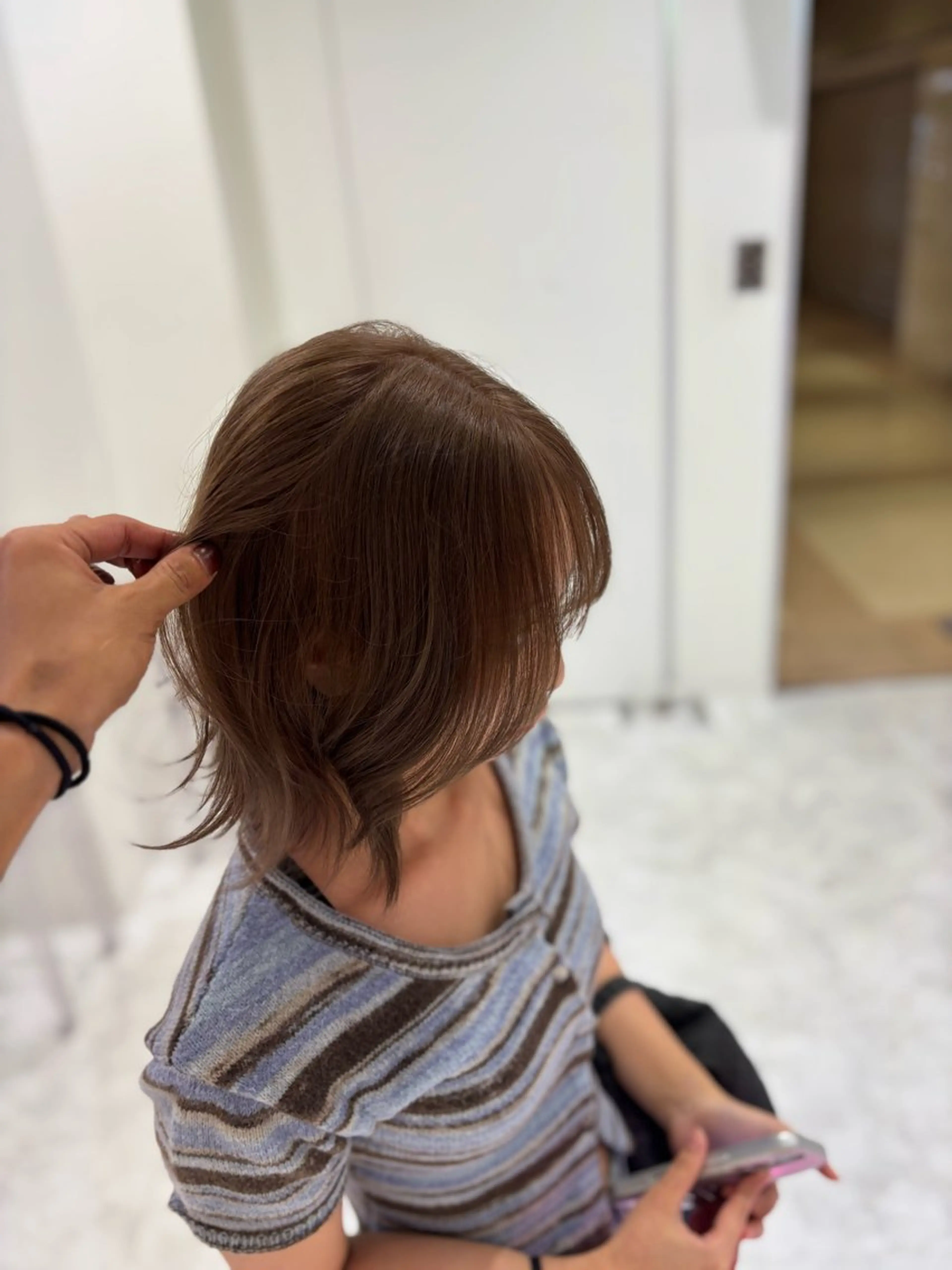 ショート カラー ヘアカラー 大人っぽベージュ🤍 当日予約◎ヒロトのヘアスタイル