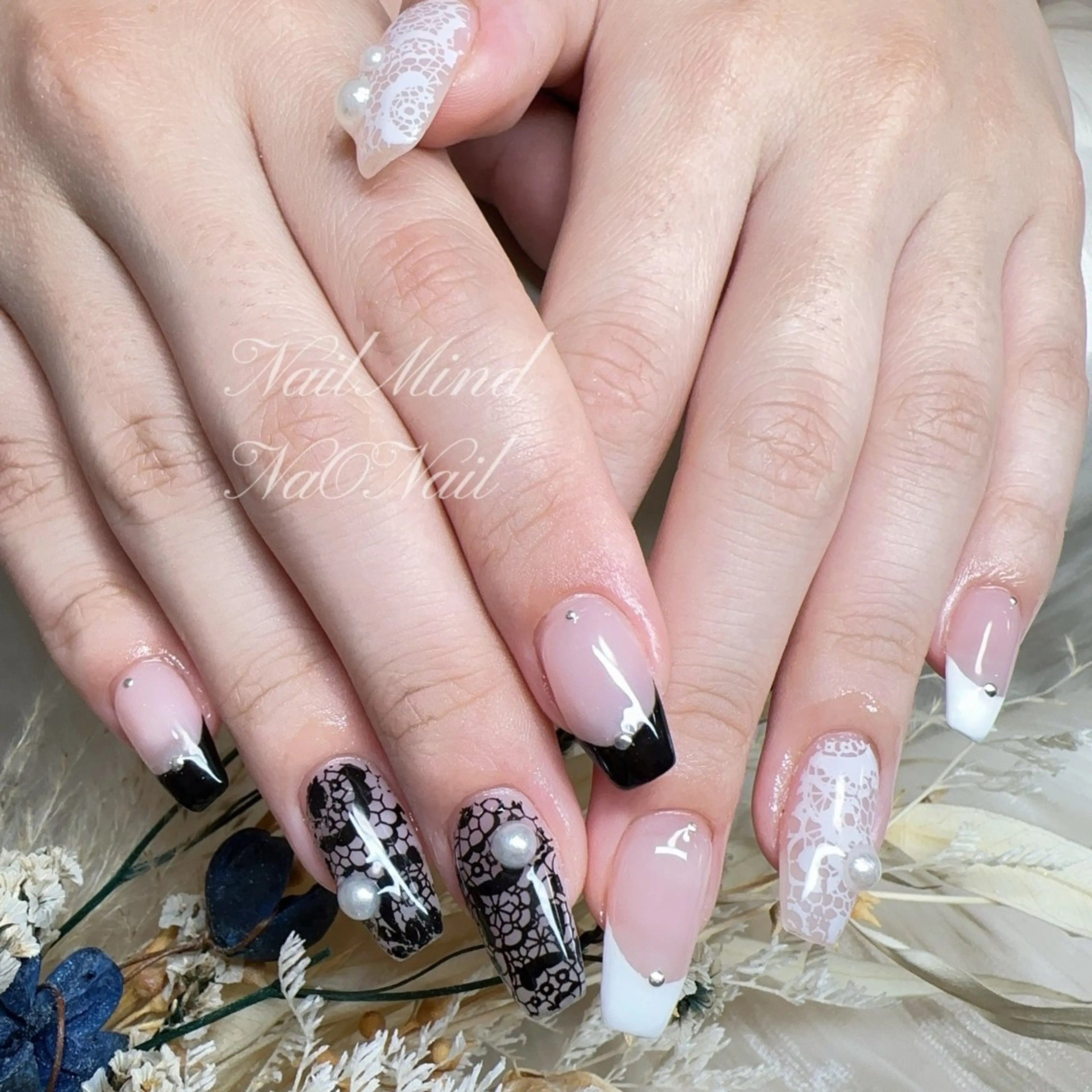 ネイル レース ハンドネイル NaO Nailのネイルデザイン