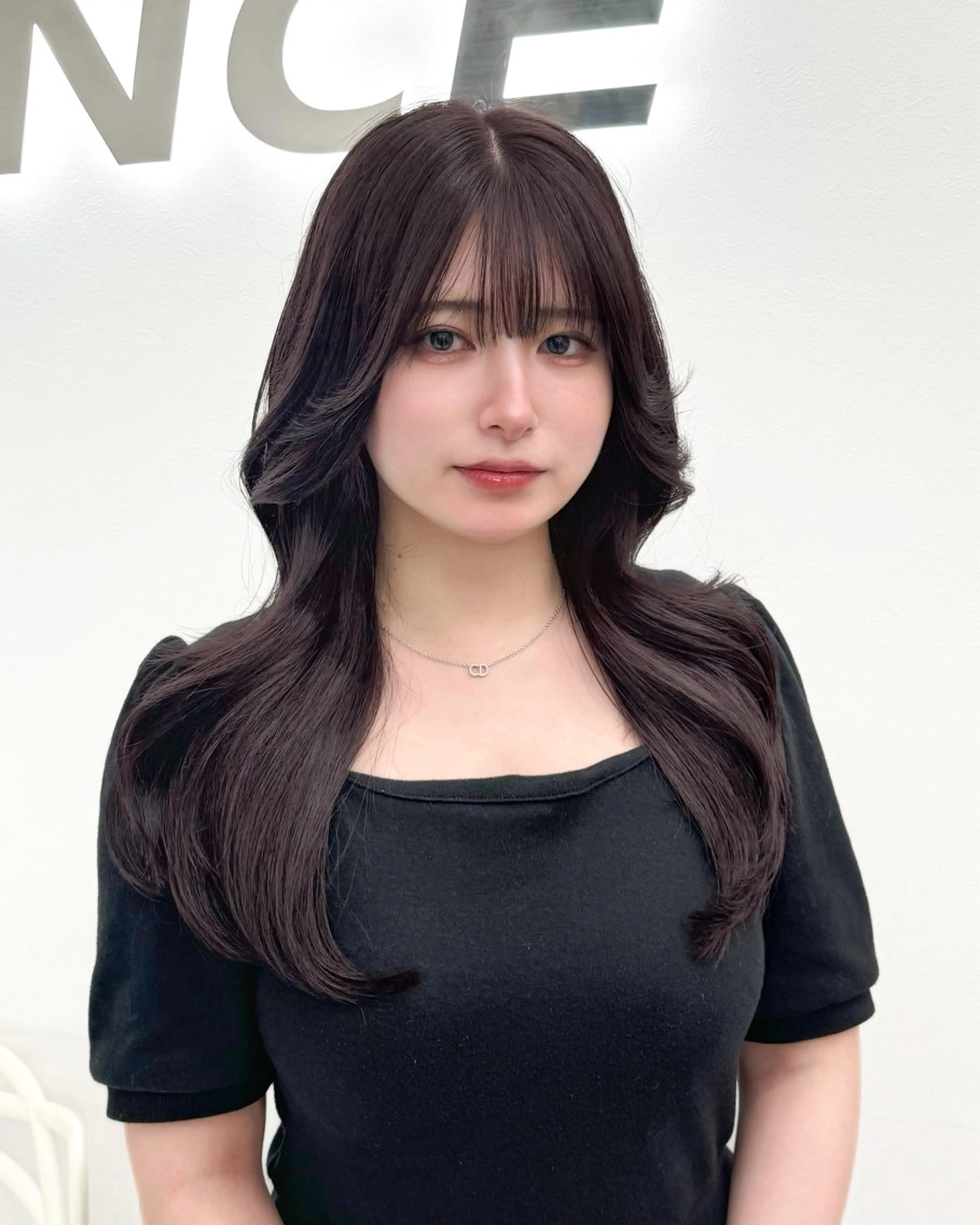 ロング カラー ハッシュカット ヨシンモリ 韓国風ヘア レイヤーカット ワンホンレイヤー 大人っぽ韓国レディ レイヤー🤍RIKUのヘアスタイル