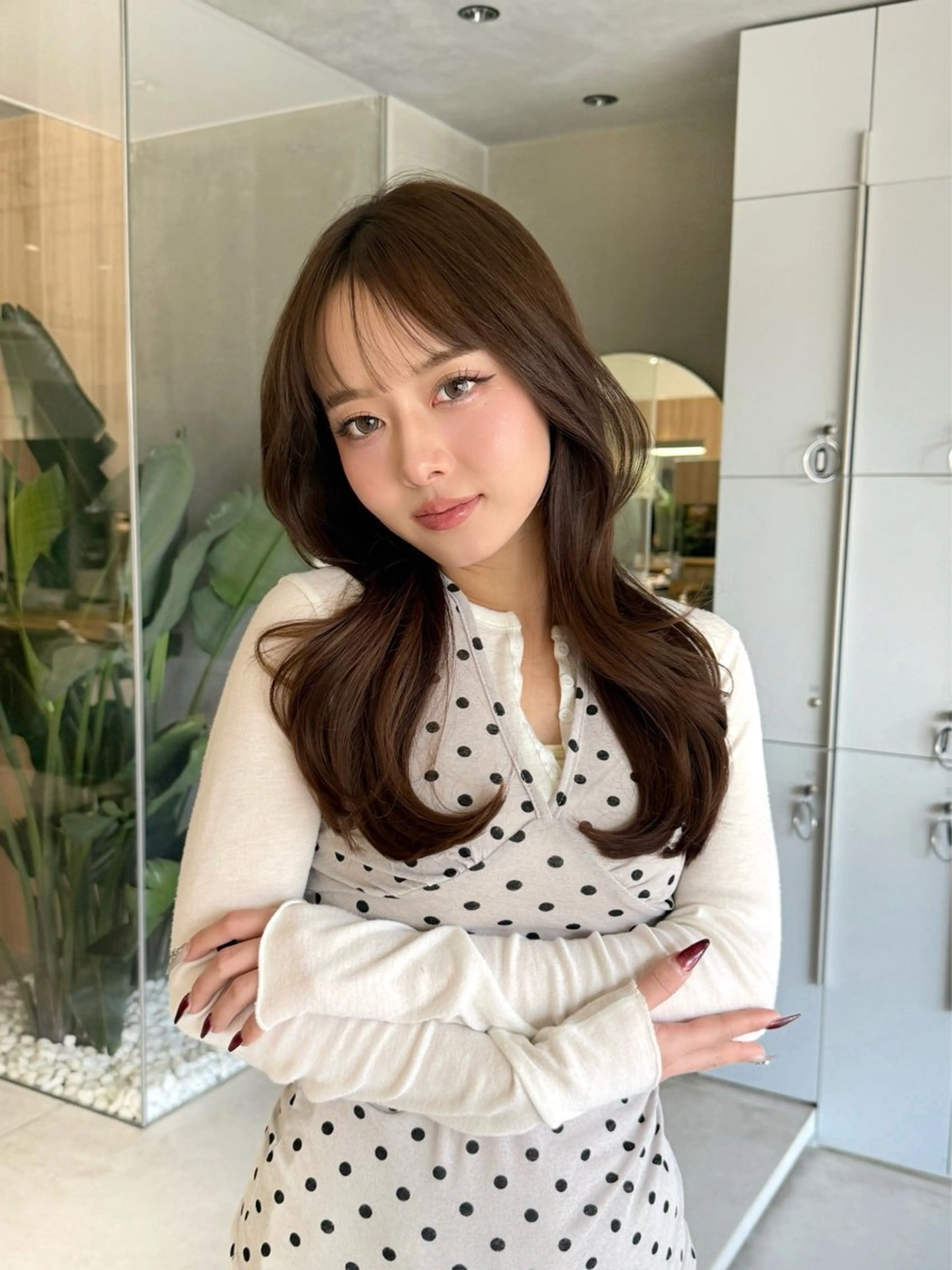 セミロング カット ヘアカラー トリートメント 💓ロング韓国ヘア ~Kirara💓のヘアスタイル