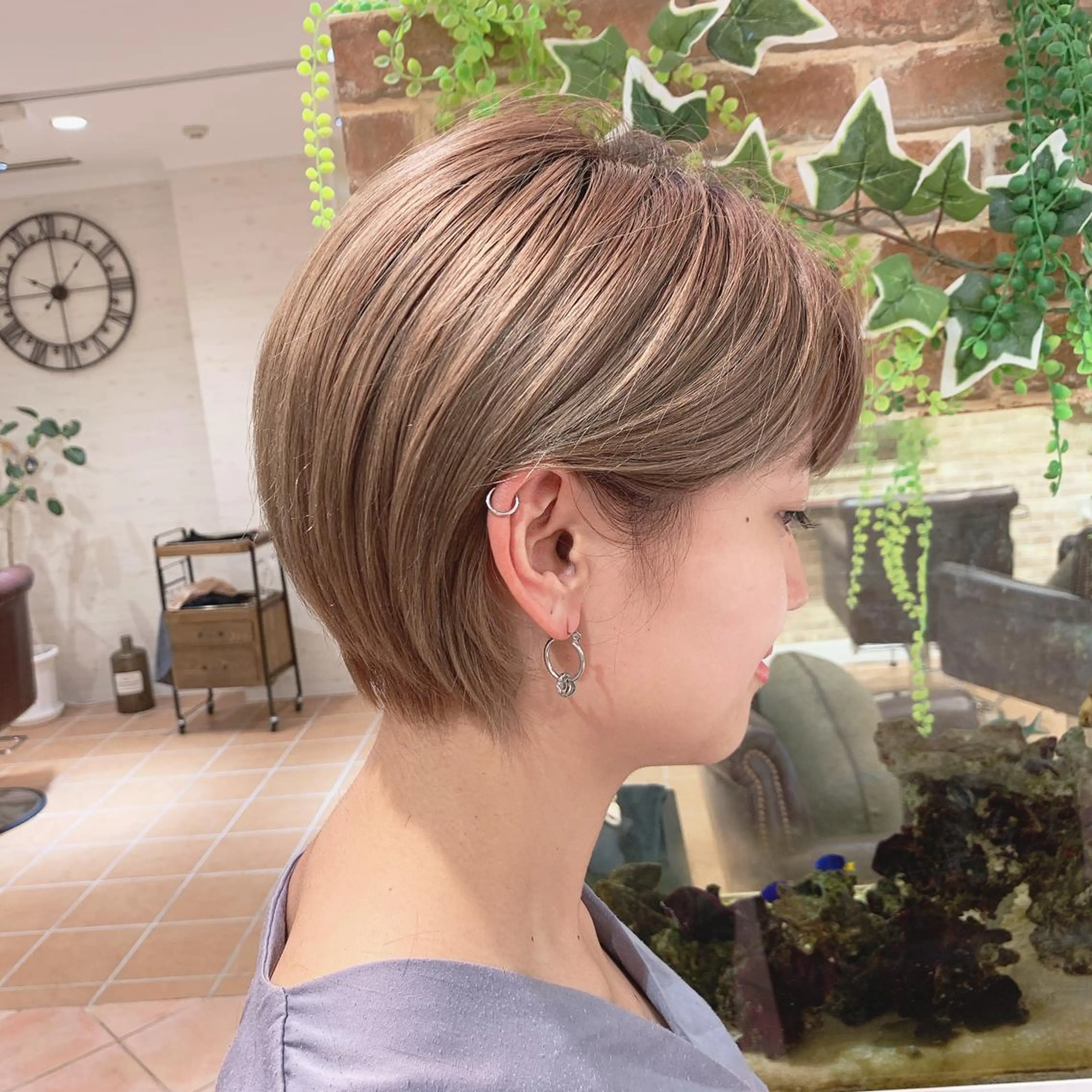ショート カット ヘアカラー トリートメント 高橋 一矢のヘアスタイル