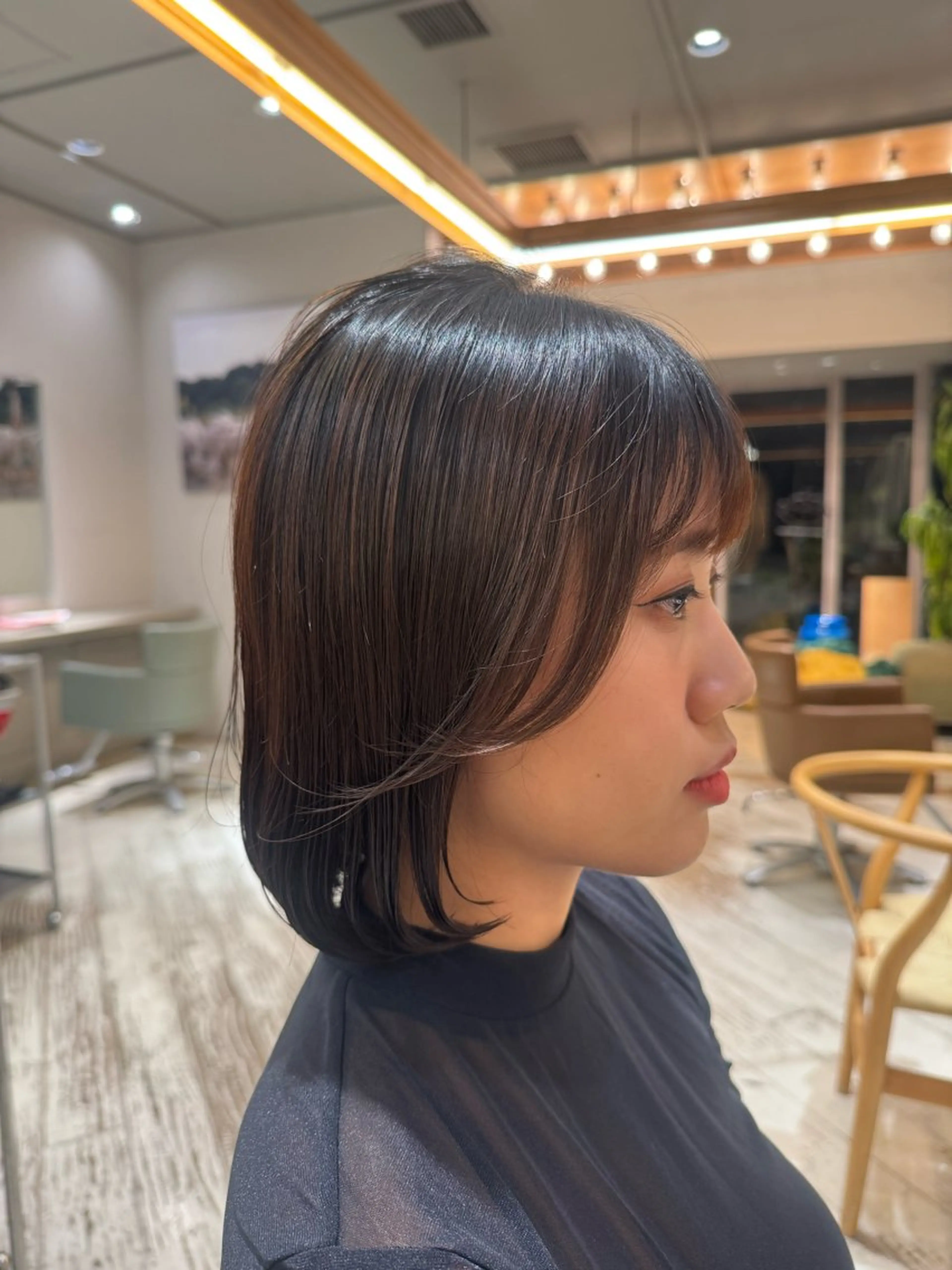 ミディアム パーマ ミディアムパーマ ✨ショートヘア ✨ロイのヘアスタイル