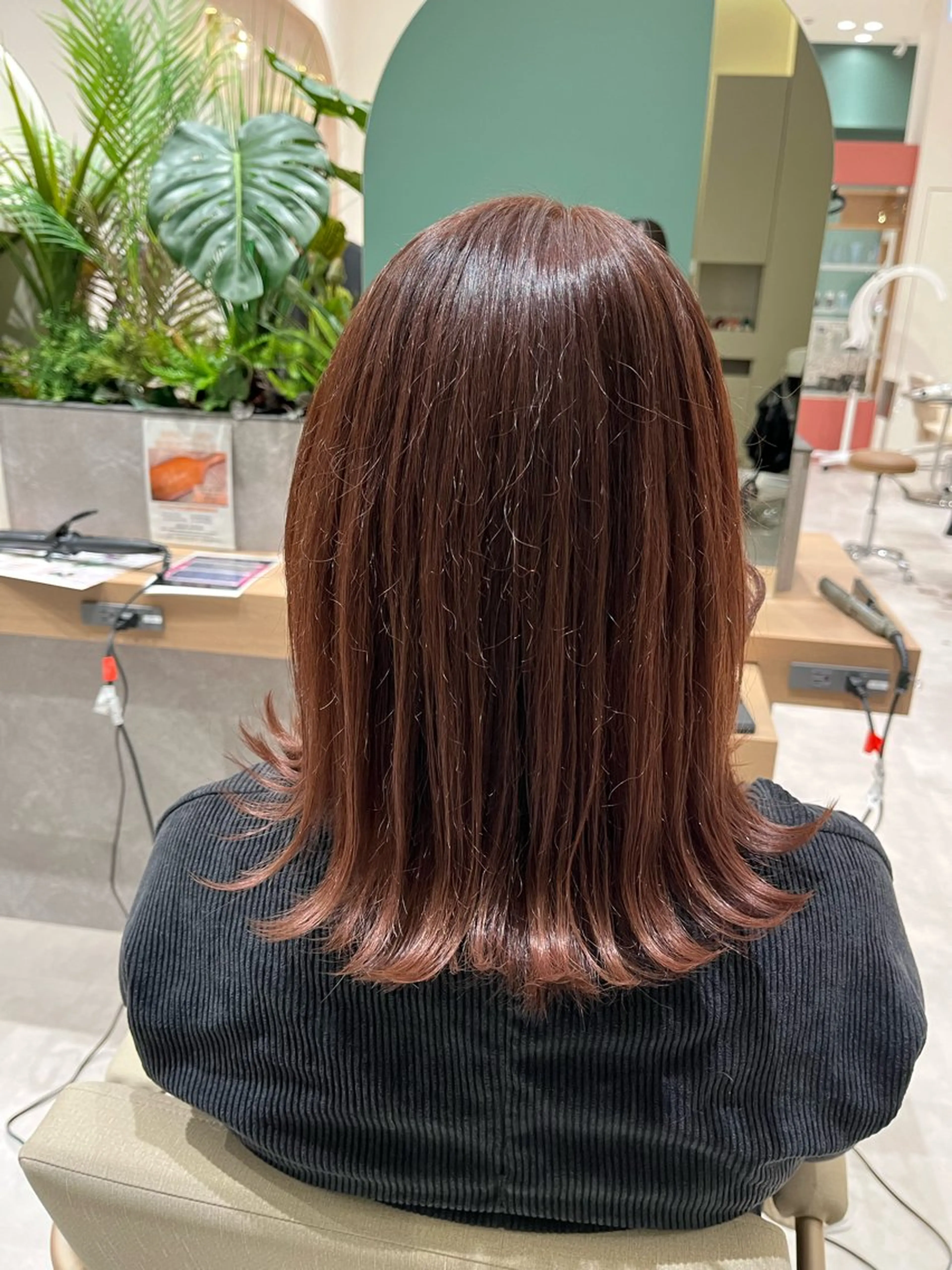 ミディアム カラー 桑原 りゆのヘアスタイル