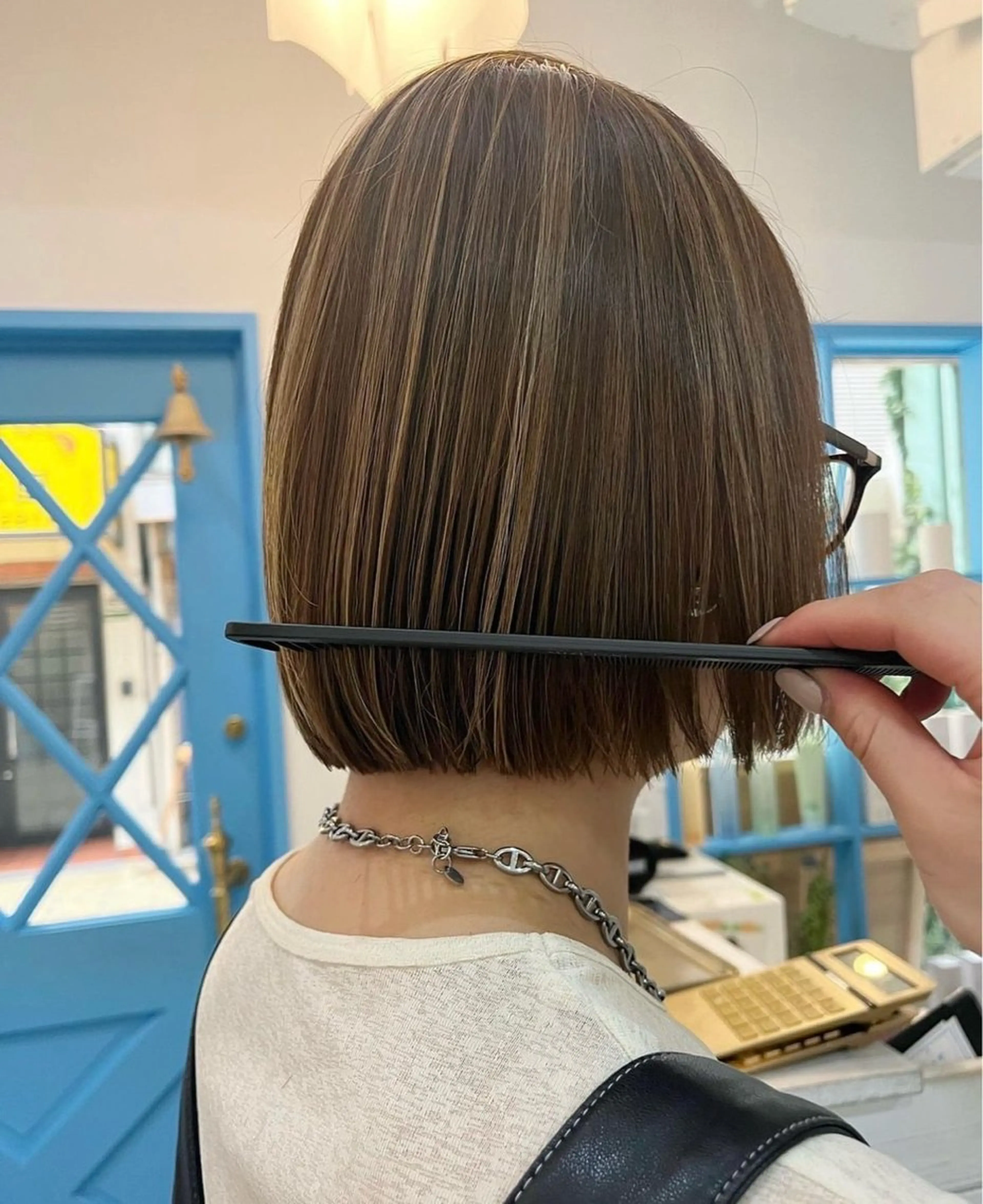 ショート カラー ハイライトカラー ハイライト Ｆ.まひろ🎀 暖色カラー／ベージュのヘアスタイル
