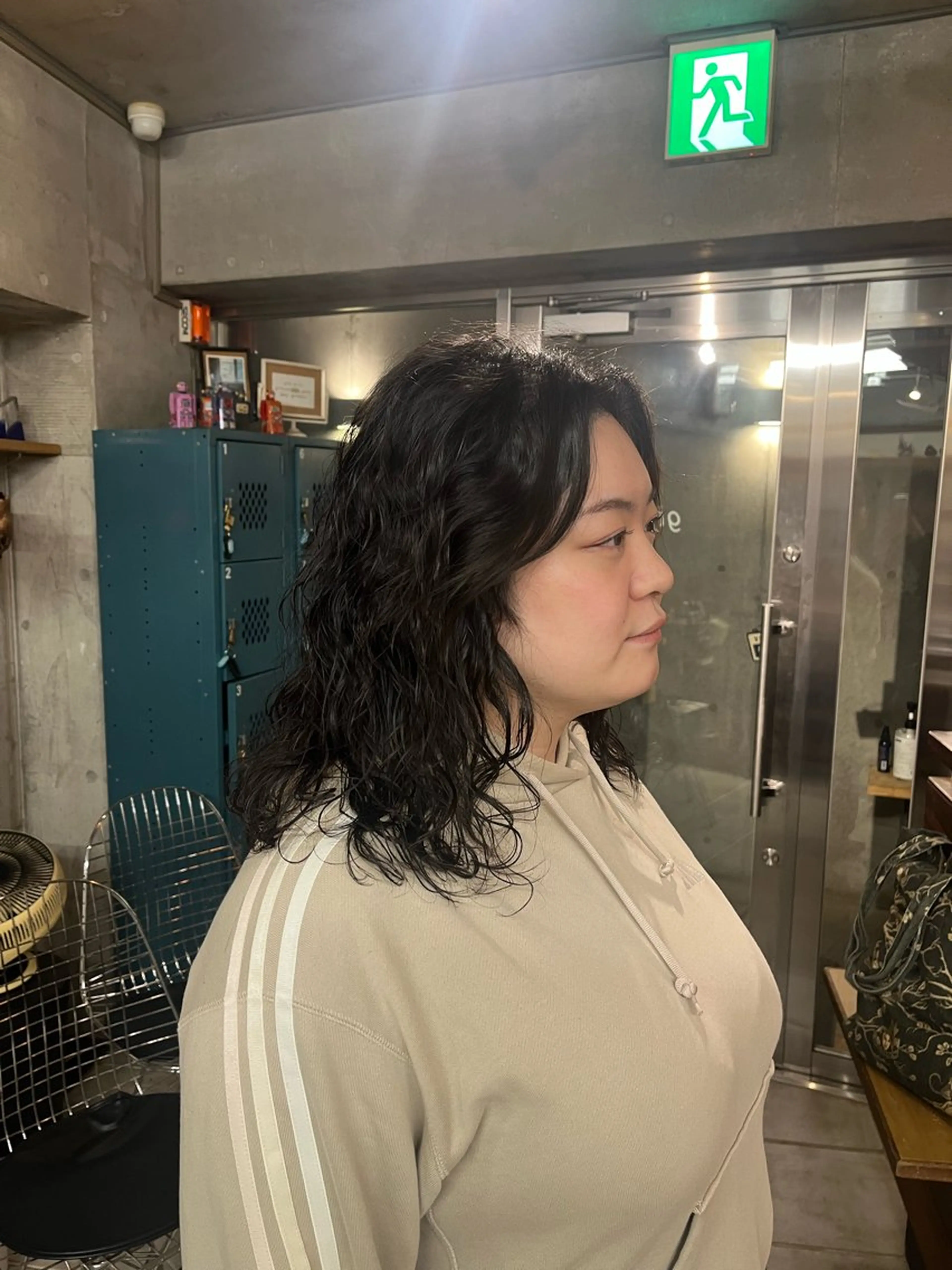 ミディアム パーマ 関谷 航太のヘアスタイル