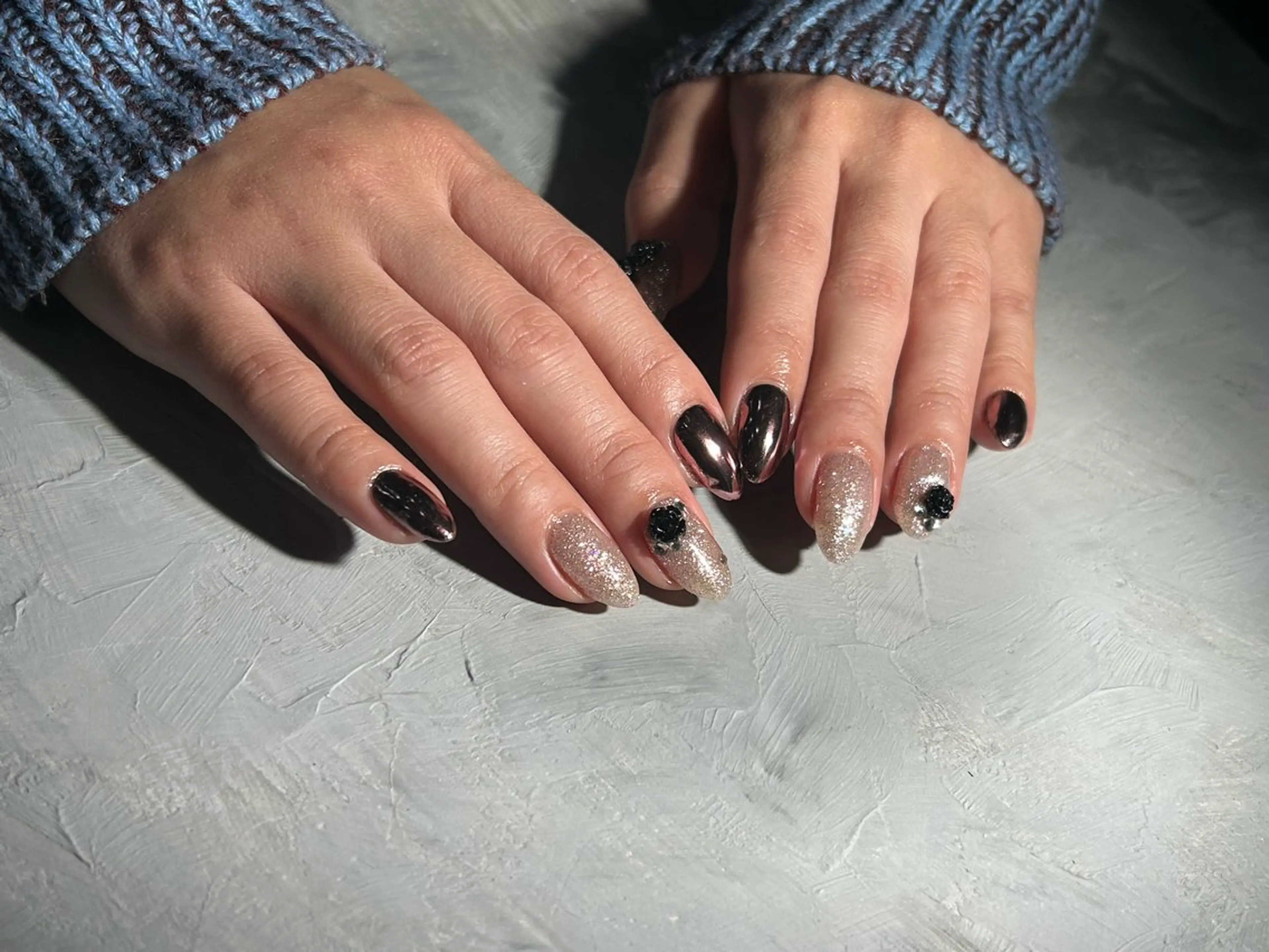 ネイル ハンドネイル Cleo名古屋駅店 🖤Rikoのネイルデザイン