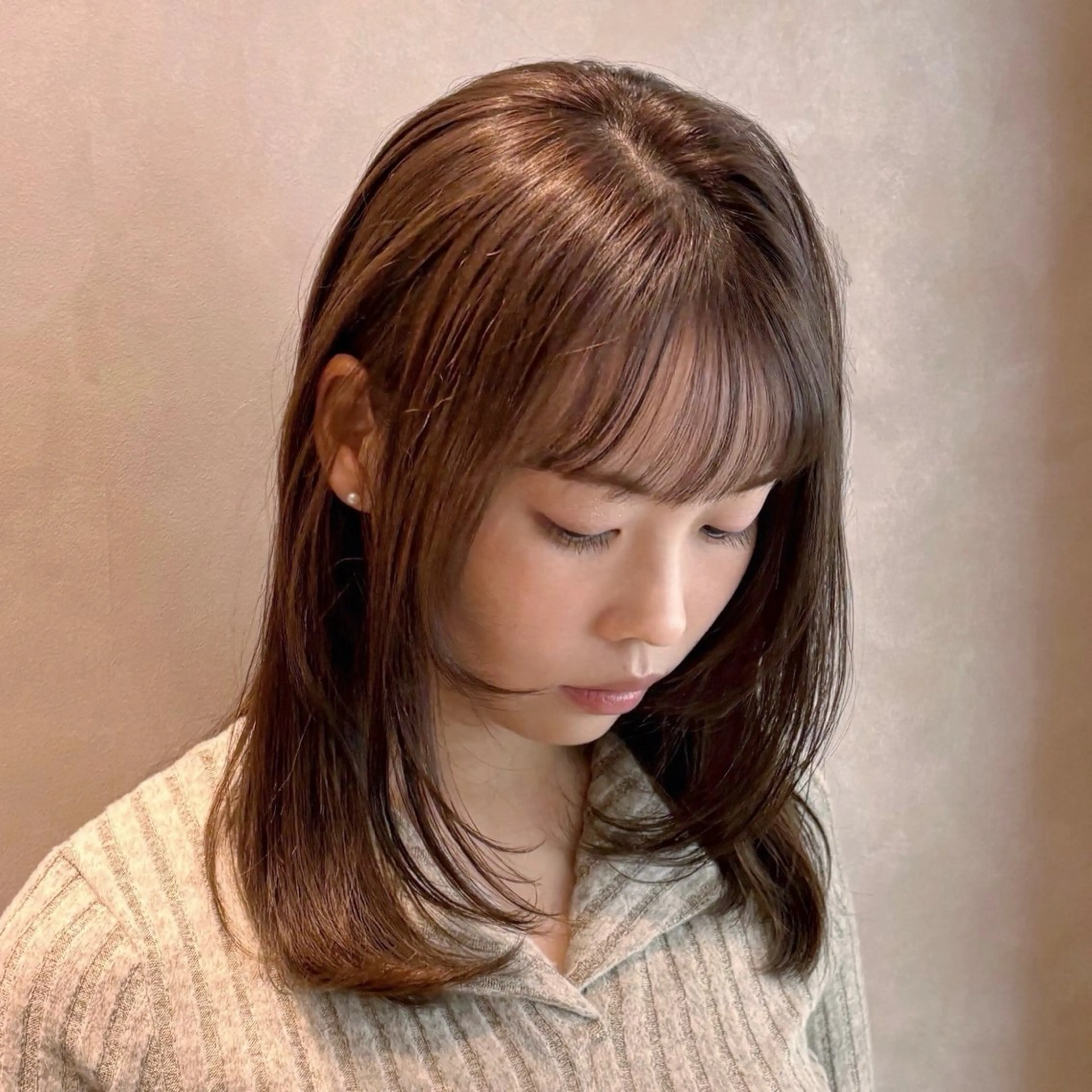 ミディアム カラー トリートメント ヘッドスパ 🍏あおい 🍏 似合わせカラーのヘアスタイル