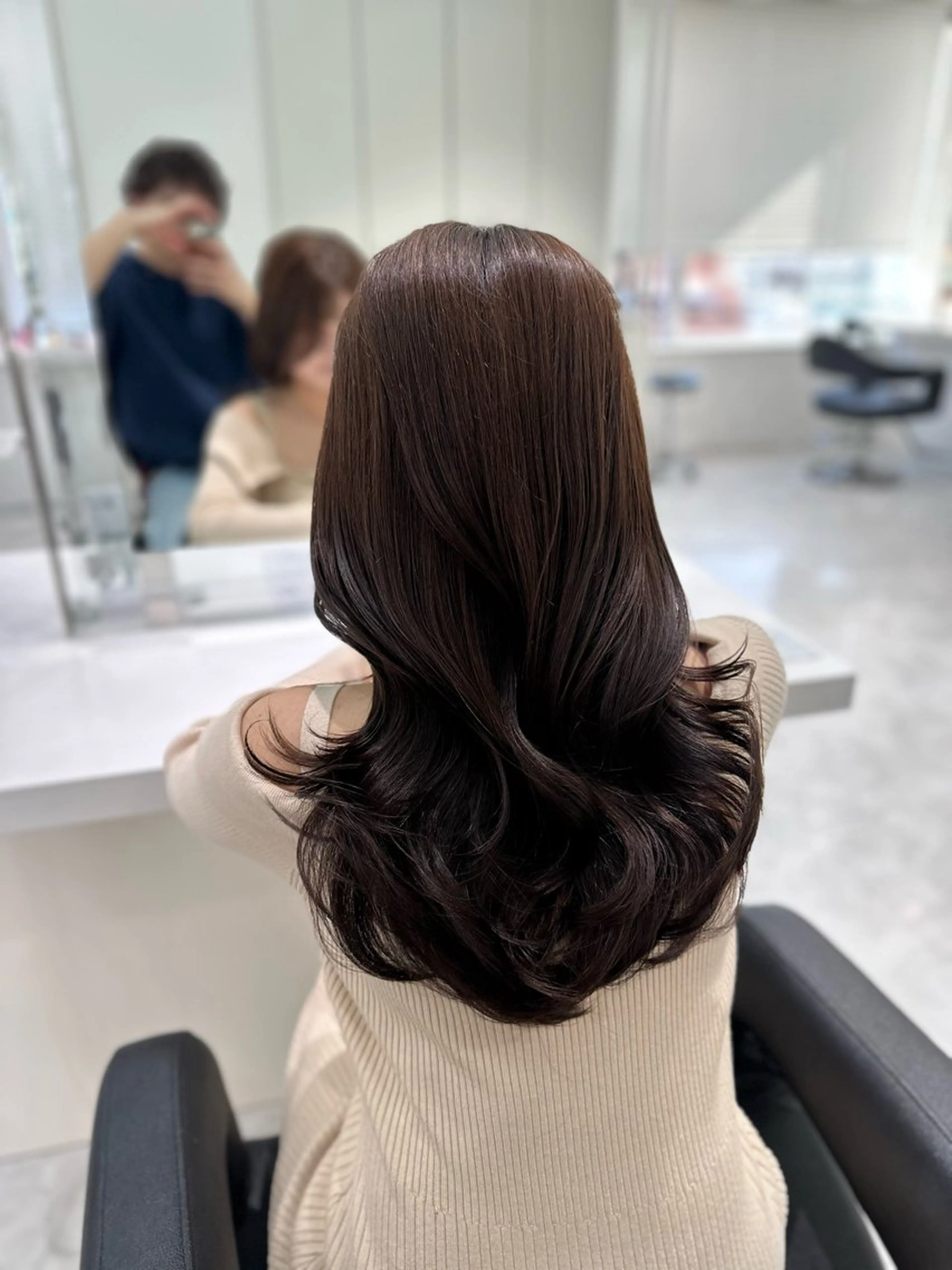ロング カラー カット ヘアカラー トリートメント 韓国ハイトーン🥣 Ryota🎧のヘアスタイル