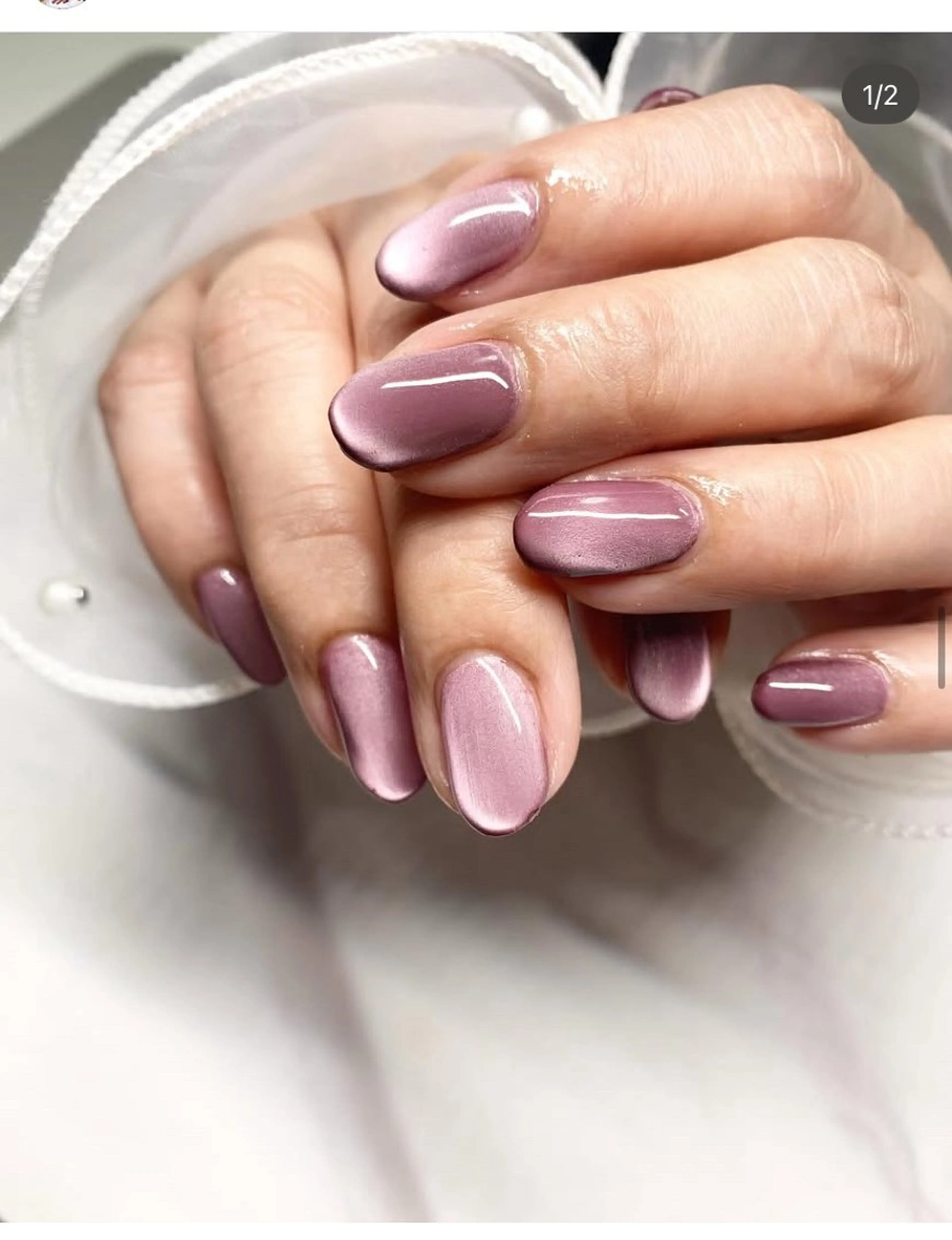 ネイル マグネットネイル マグネットワンカラー ワンカラーネイル nail salon happinessのネイルデザイン
