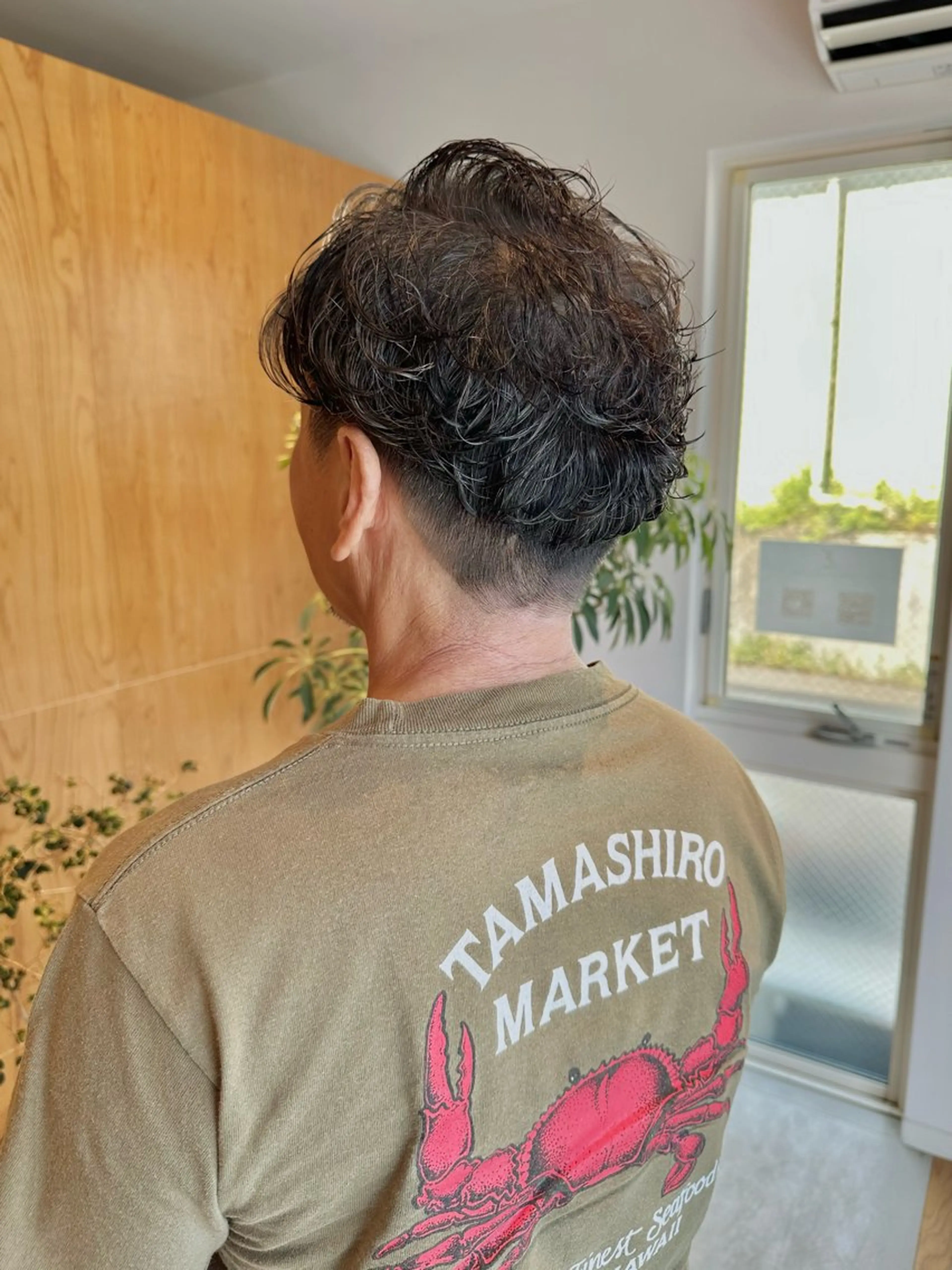 ミディアム パーマ メンズ ミディアムパーマ メンズパーマ ニュアンスパーマ メンズパーマ達人/ フェード/イツキのヘアスタイル