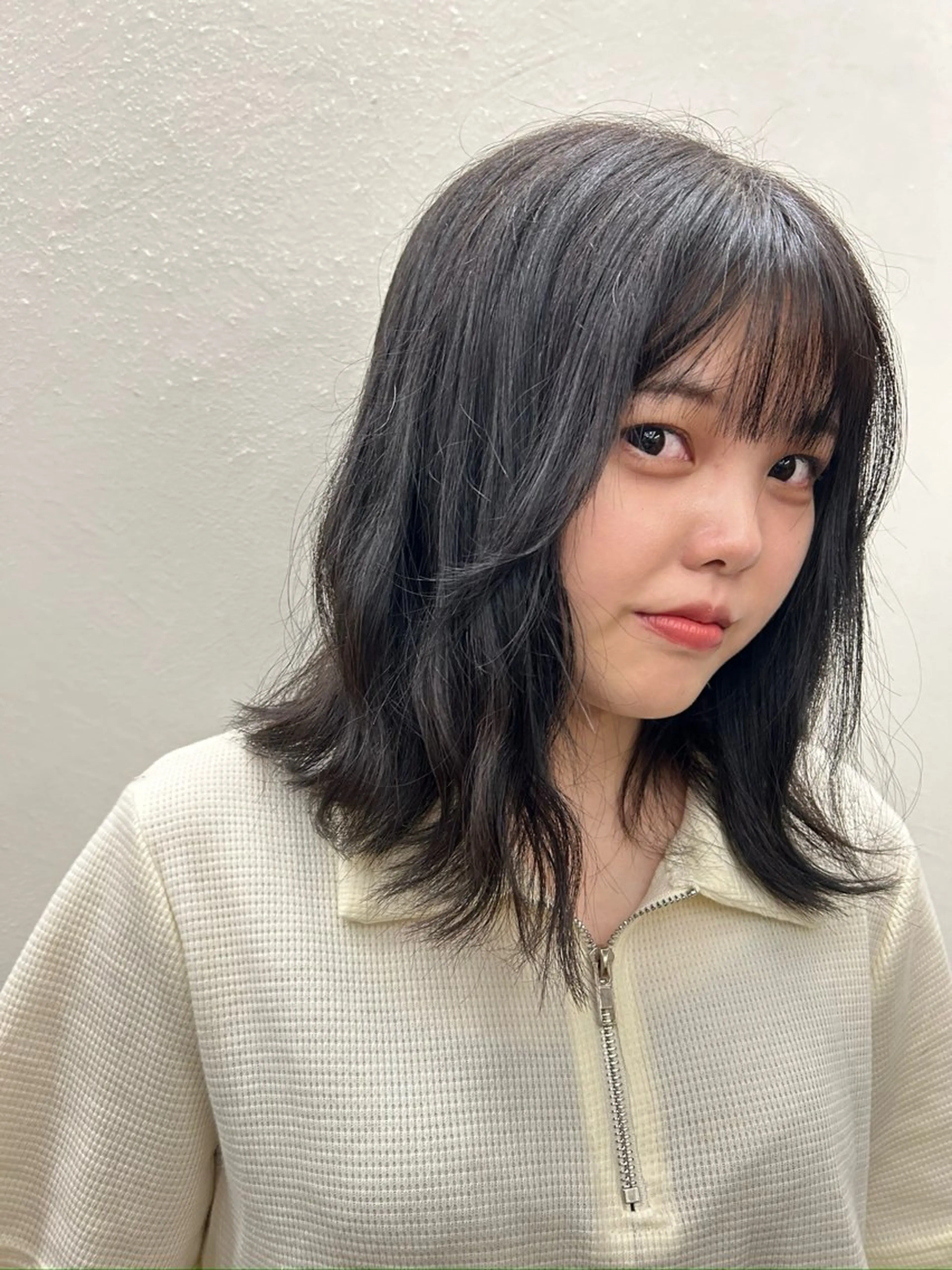 ミディアム カラー ヘアカラー トリートメント bAteAu所属・💎透明感カラー💎 本田 天音のヘアスタイル