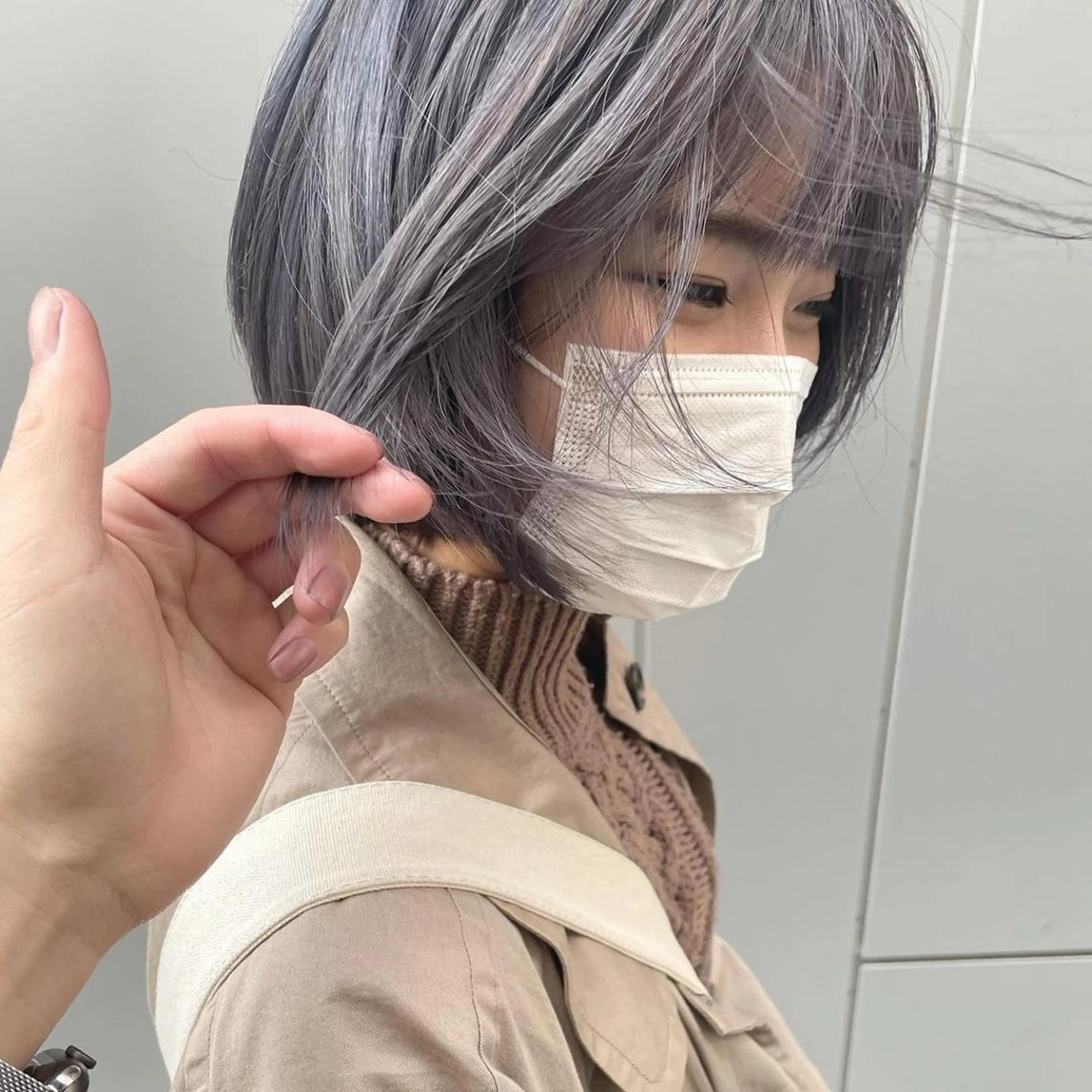 ショート カラー ブリーチ、髪質改善 Noe心斎橋店のヘアスタイル