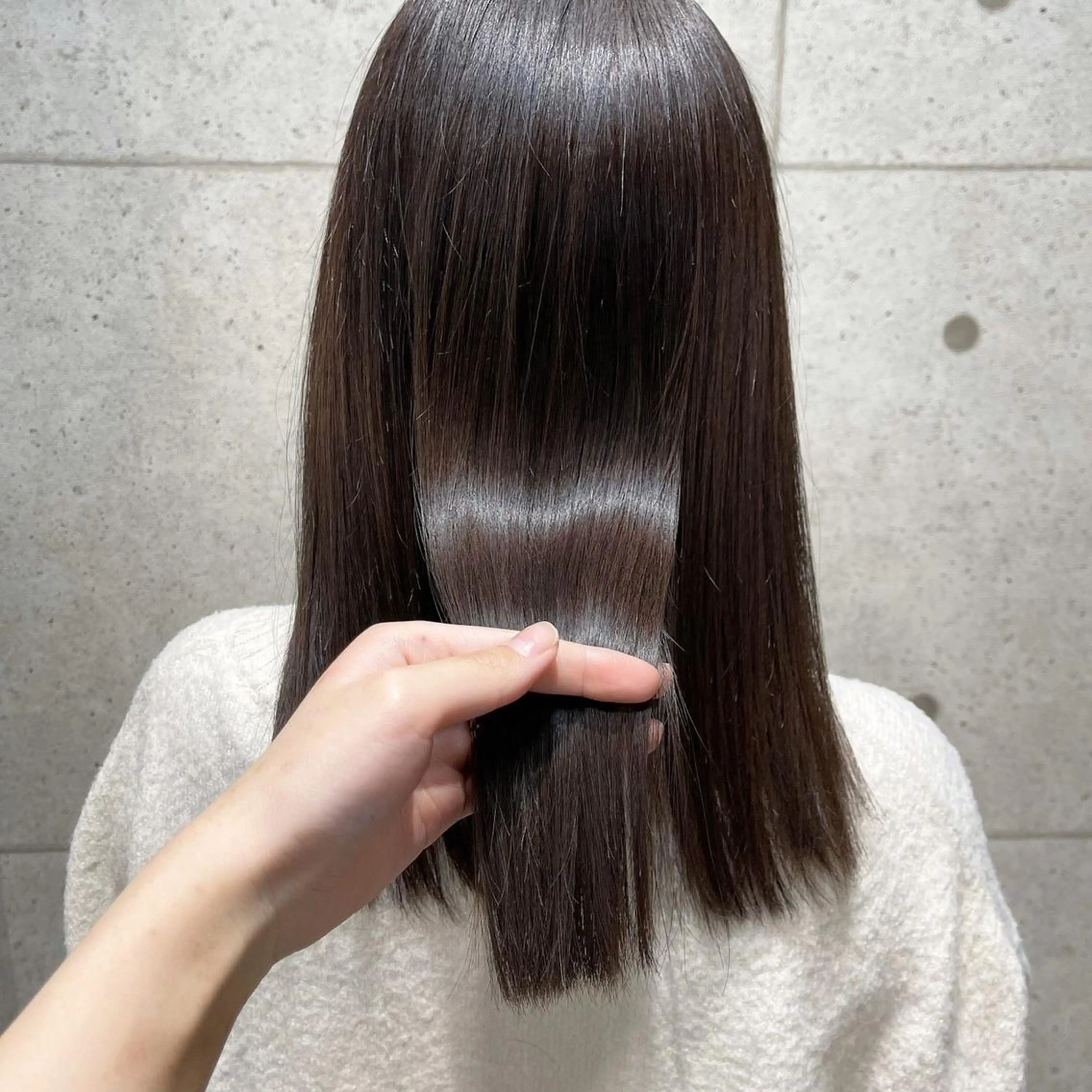 セミロング カラー トリートメント 酸熱トリートメント 🌀メンズパーマ🌀 中島 日菜のヘアスタイル