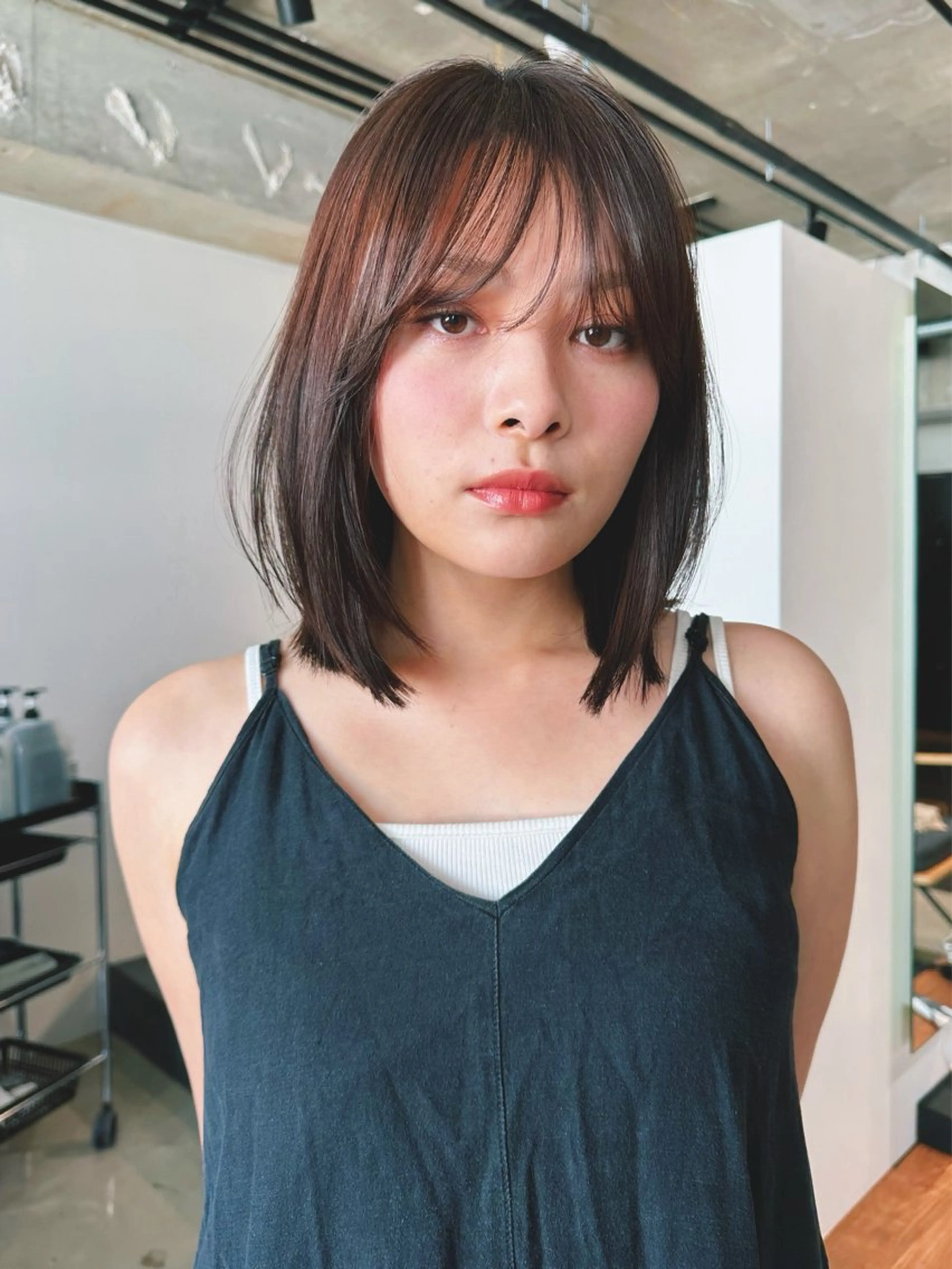 ショート カラー パーマ 🎀小顔×似合わせ× 透明感カラー🎀のヘアスタイル