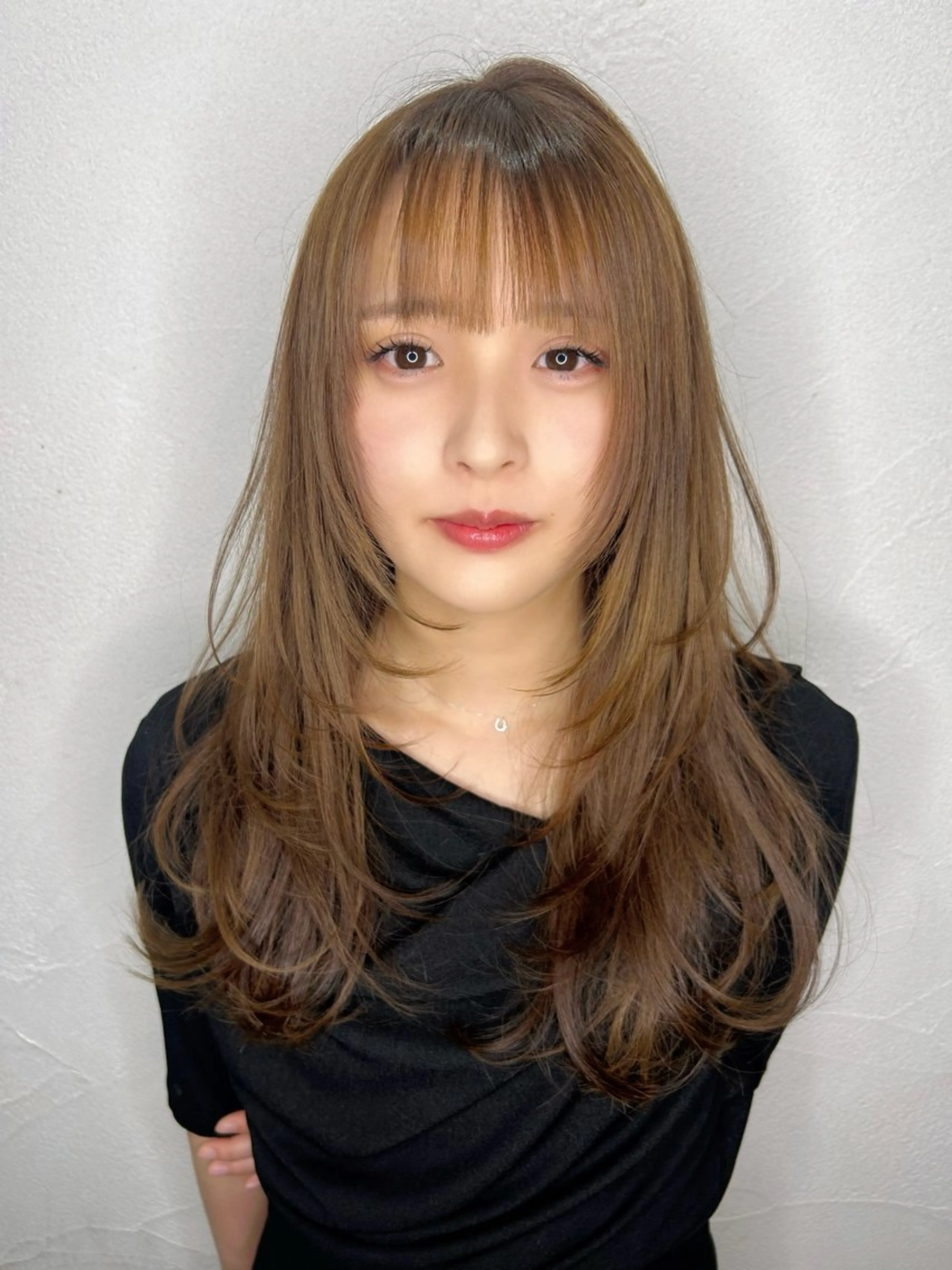 ロング カット ヘアカラー トリートメント 剣持友希/ifh iizuka/高崎のヘアスタイル