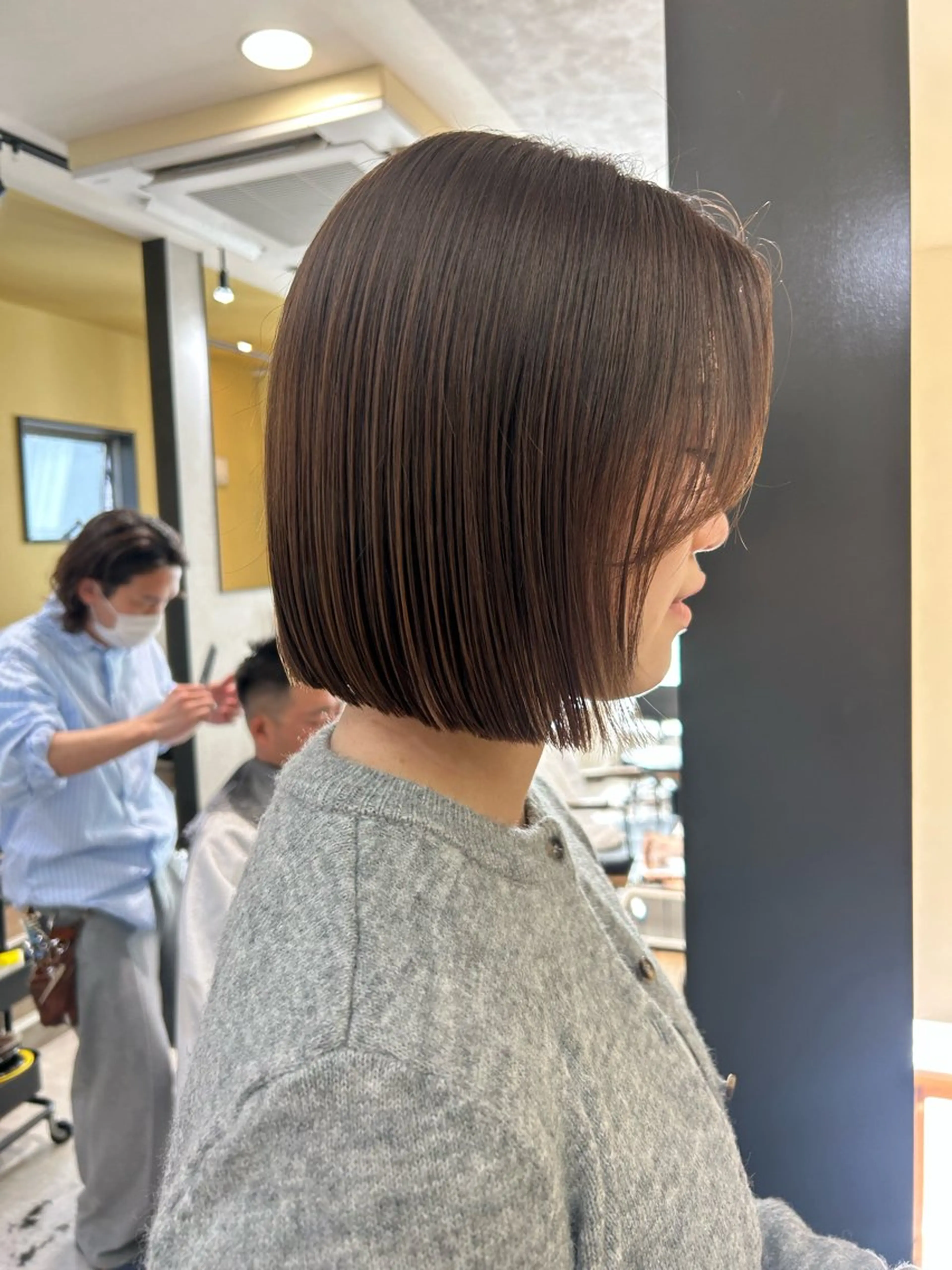 ショート ボブ カット トリートメント hub hair レイヤー/透明感のヘアスタイル