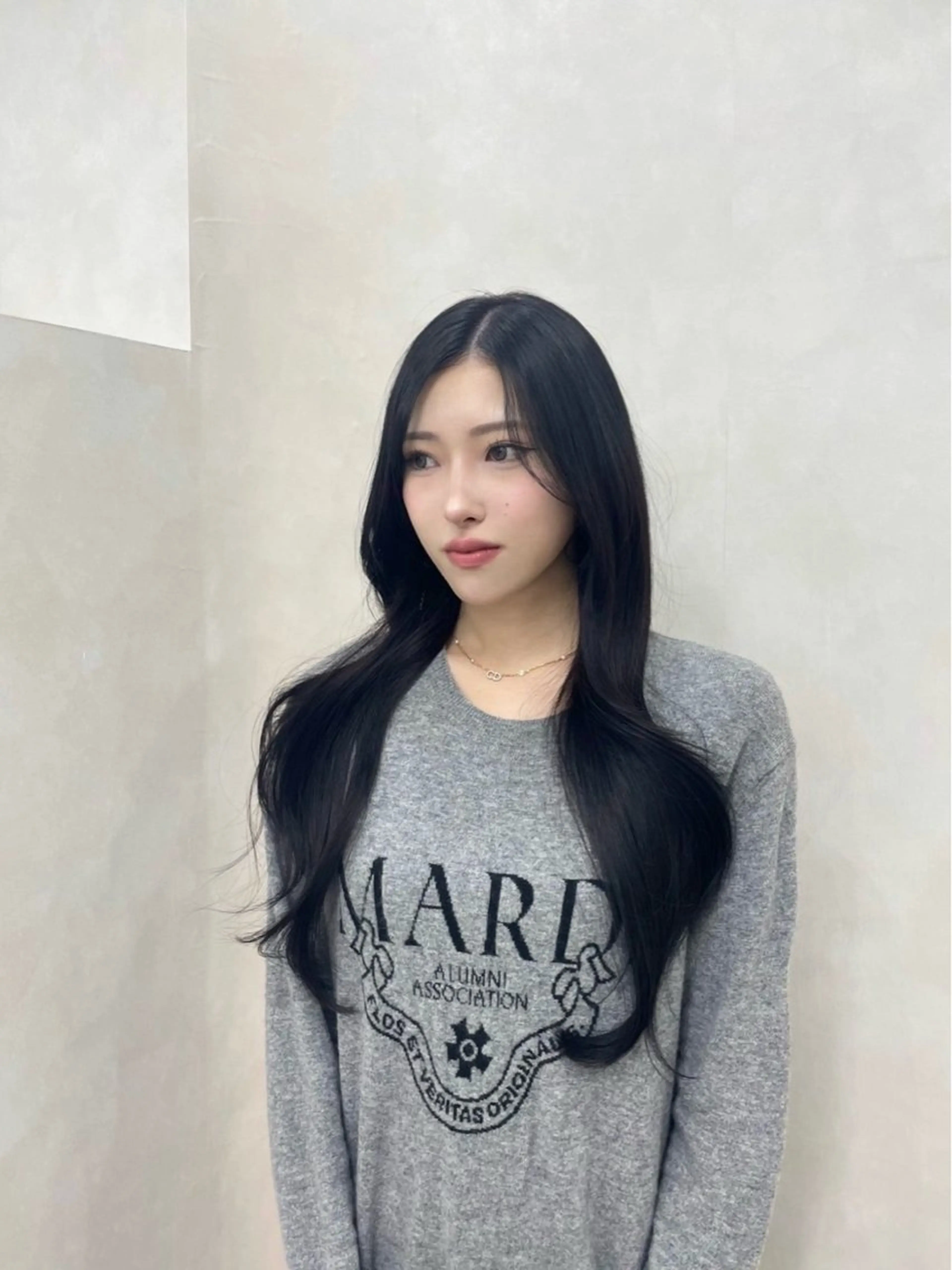 ロング カラー ブルーカラー パープルカラー トリートメント ヘアカラー 🤍韓国ヘア アイナ🤍のヘアスタイル