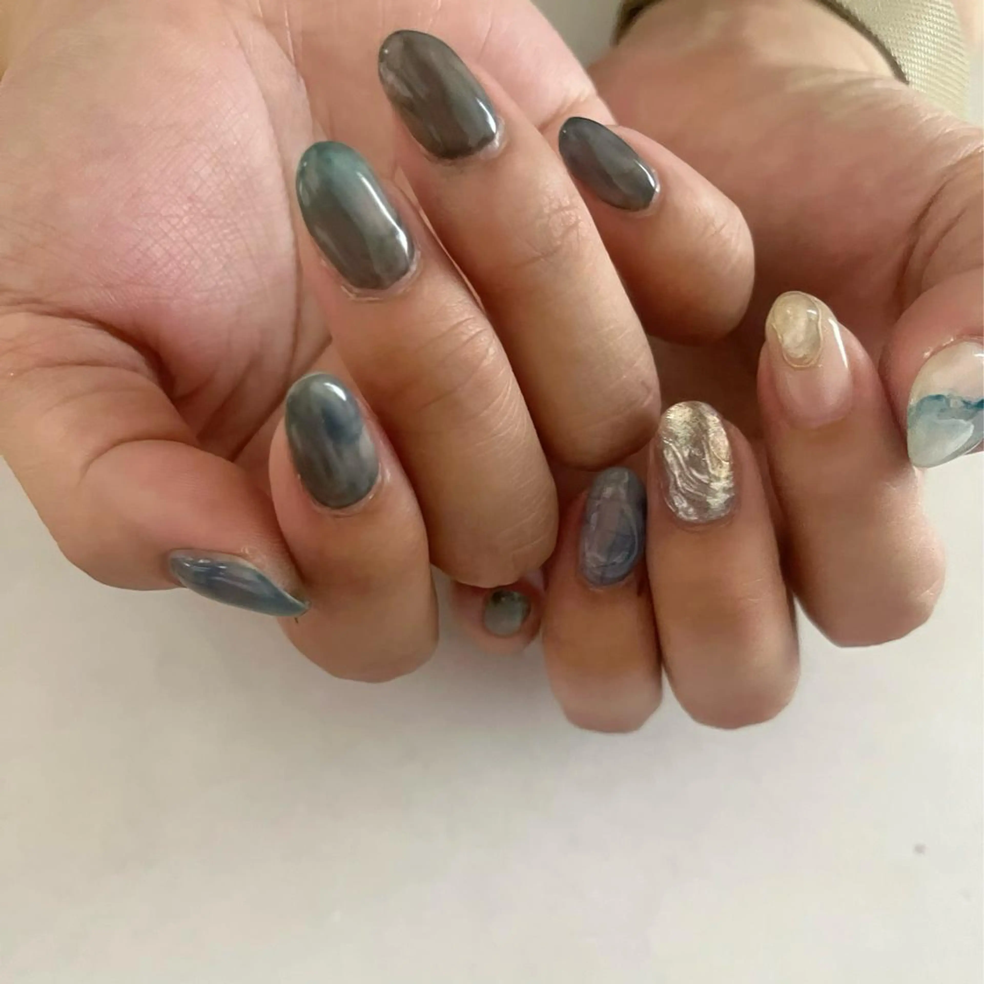 ネイル ニュアンスネイル MUKUTOU nail 　YUKIのネイルデザイン