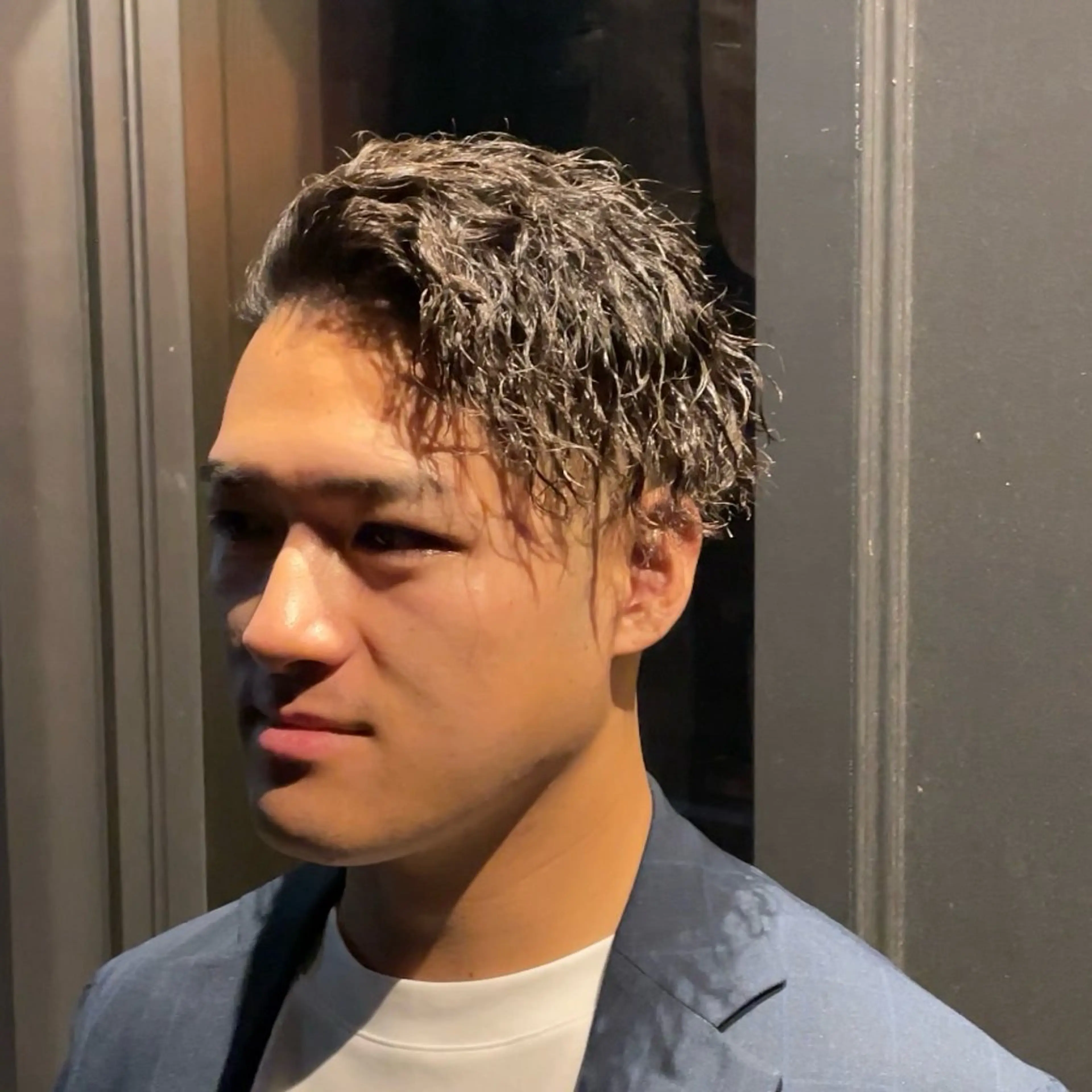 ミディアム カラー パーマ LAVIE NEW STANDARD BARBER 中野所属・KIMURA HIROTOのヘアスタイル