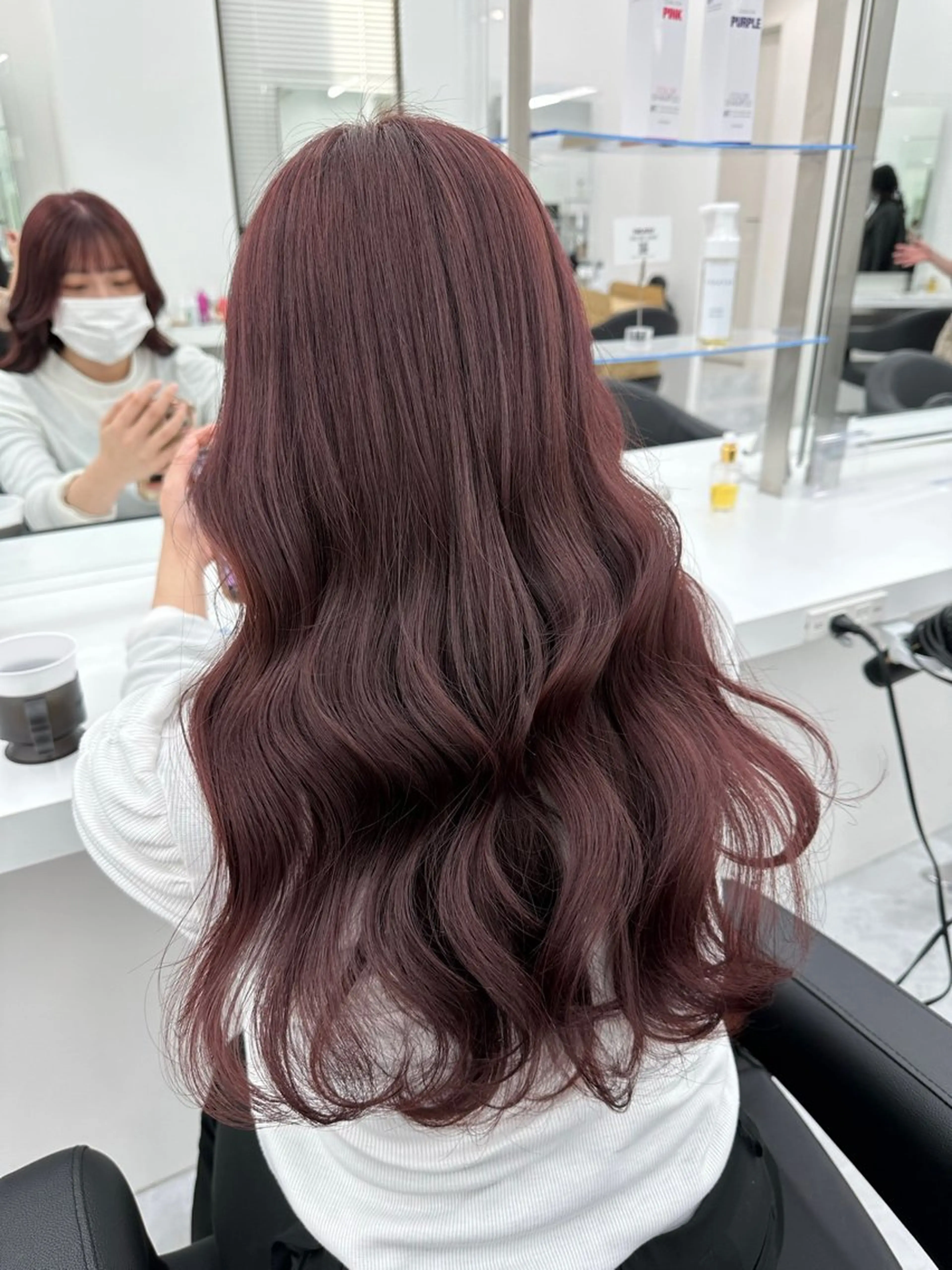 ロング カラー ケアブリーチ 韓国レイヤーKYONのヘアスタイル