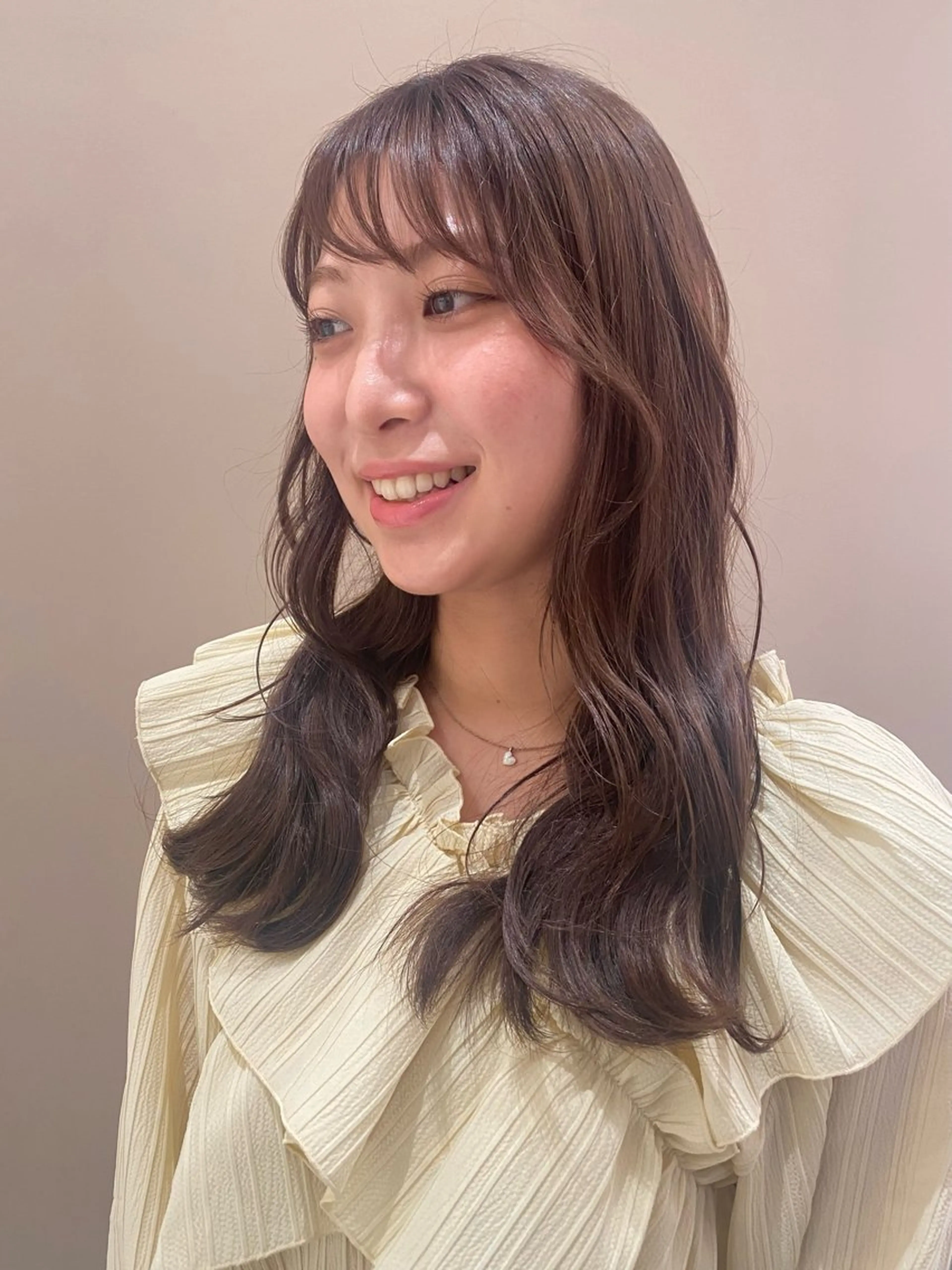 ロング カラー ヘアカラー ベージュ/アレンジ /横浜/杉本千夏のヘアスタイル