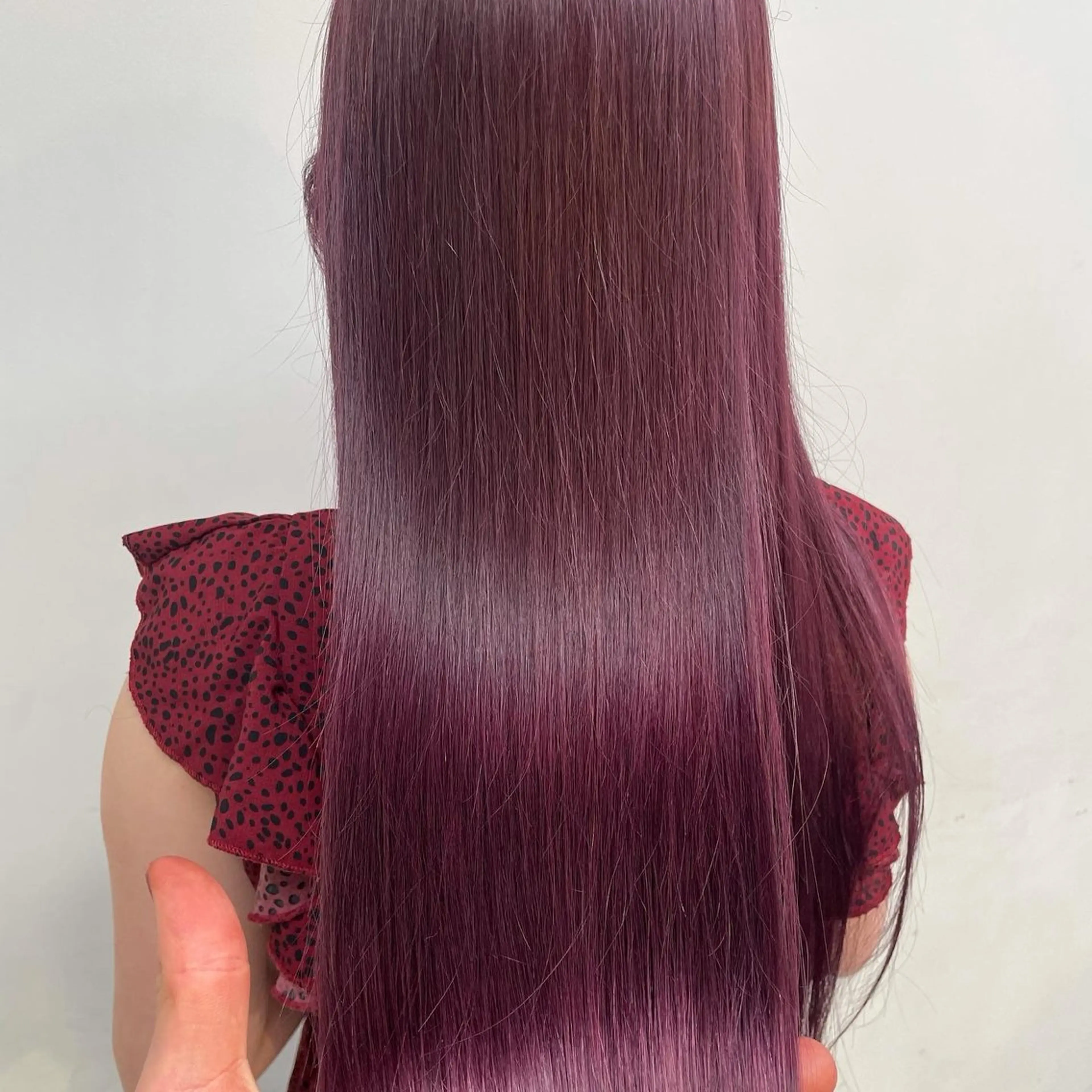 ロング カラー ヘアカラー トリートメント 🍒ワイン系 ウルフカット🍒拓未のヘアスタイル