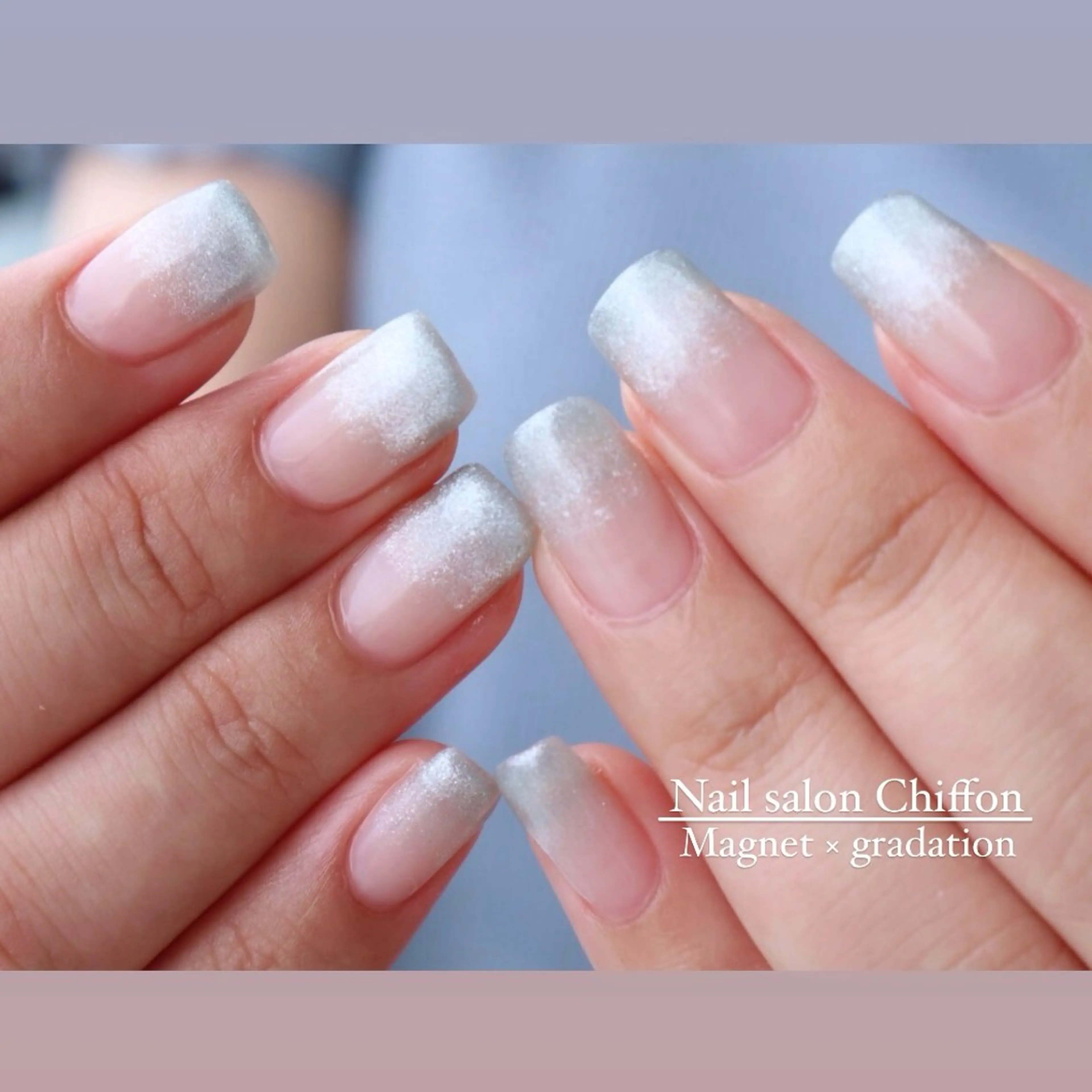 ネイル グラデーション マグネットネイル ハンドネイル Nail salon Chiffonのネイルデザイン