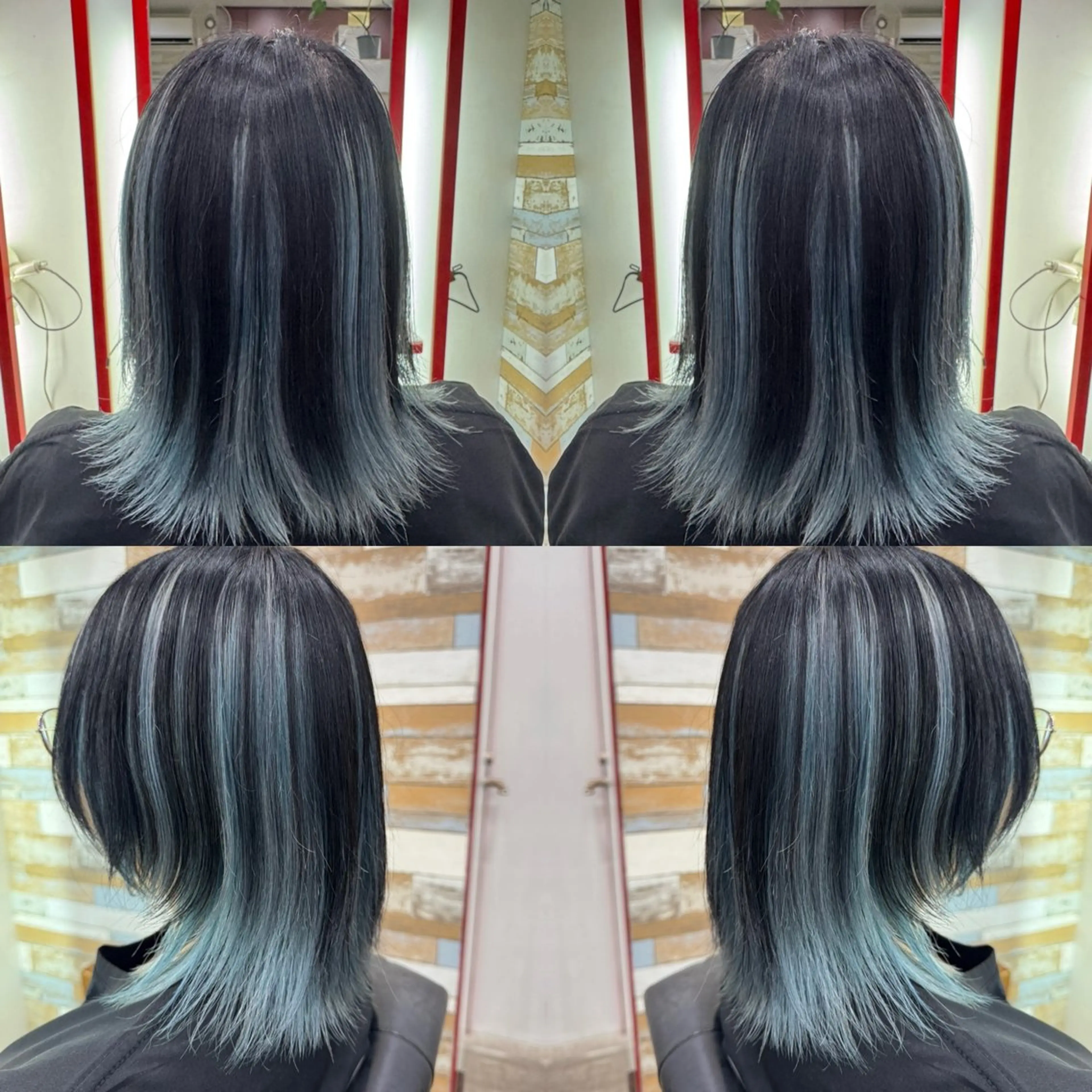 ミディアム カラー ヘアカラー トリートメント "PEPPU "所属・派手髪、ハイトーン ショートヘアShinのヘアスタイル