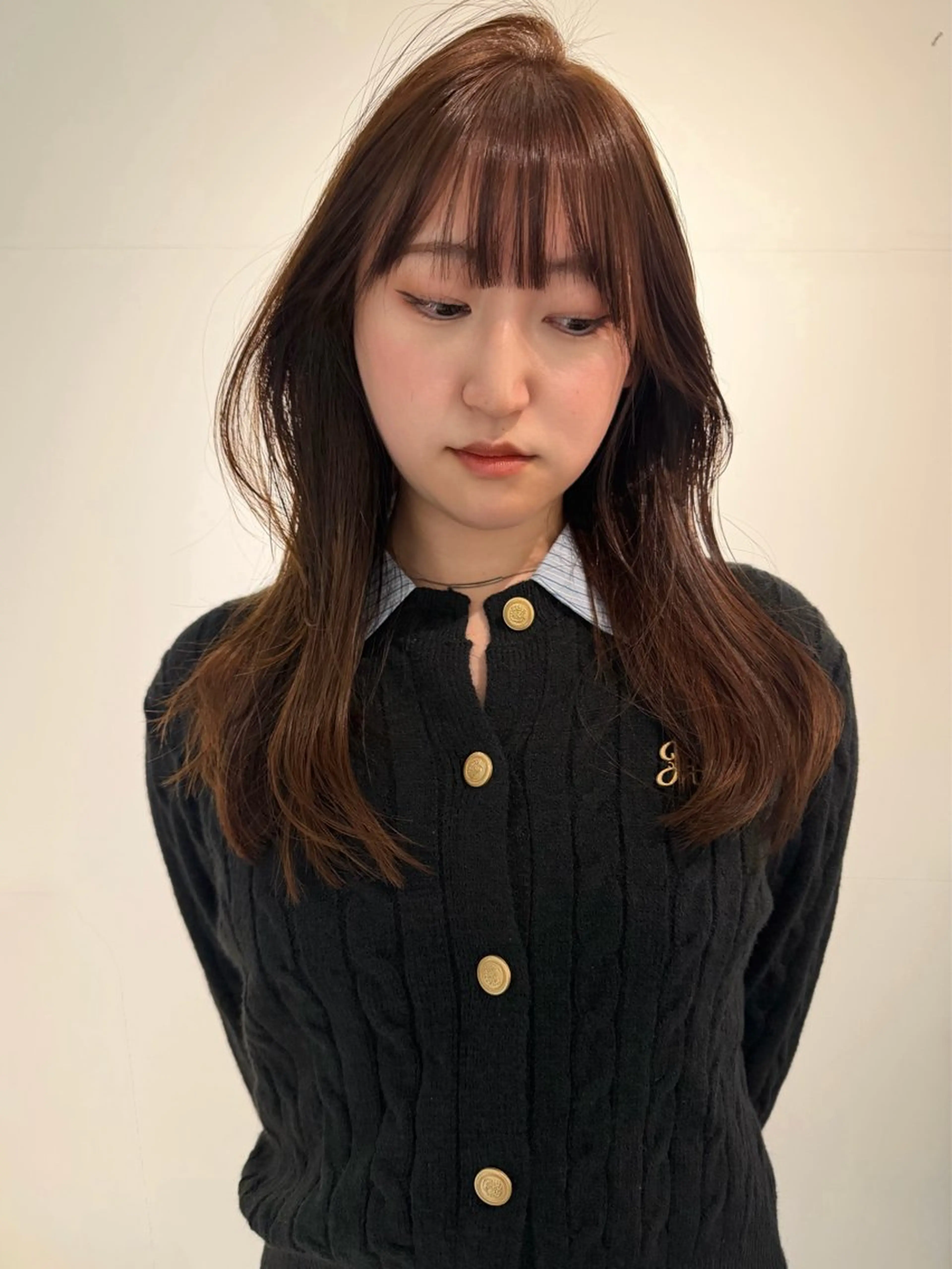 ロング レイヤーカット 蘭々/レイヤーカット /ナチュラルヘアのヘアスタイル