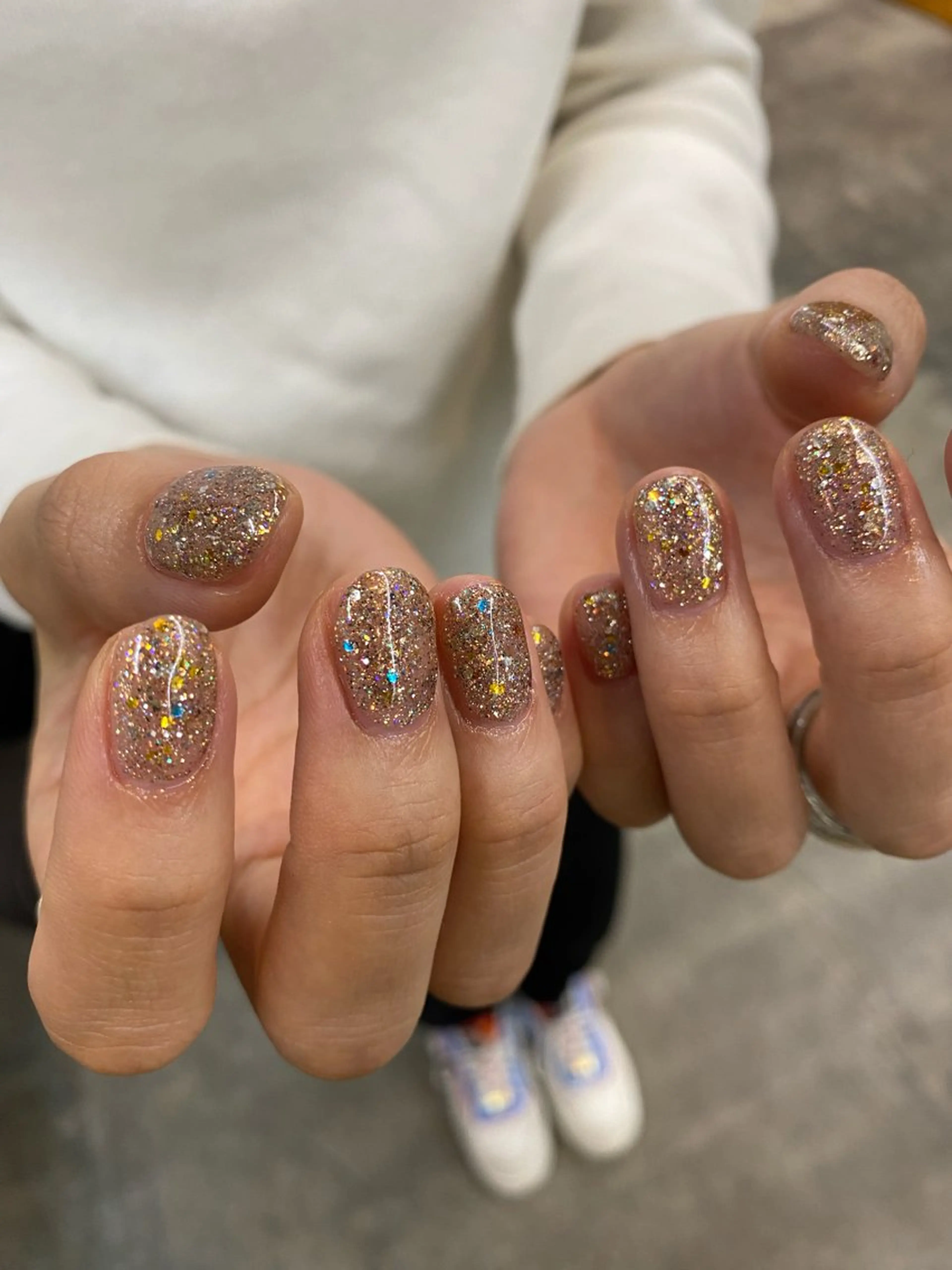 ネイル ラメ(グリッター) ハンドネイル nable.所属・望月 実莉のネイルデザイン