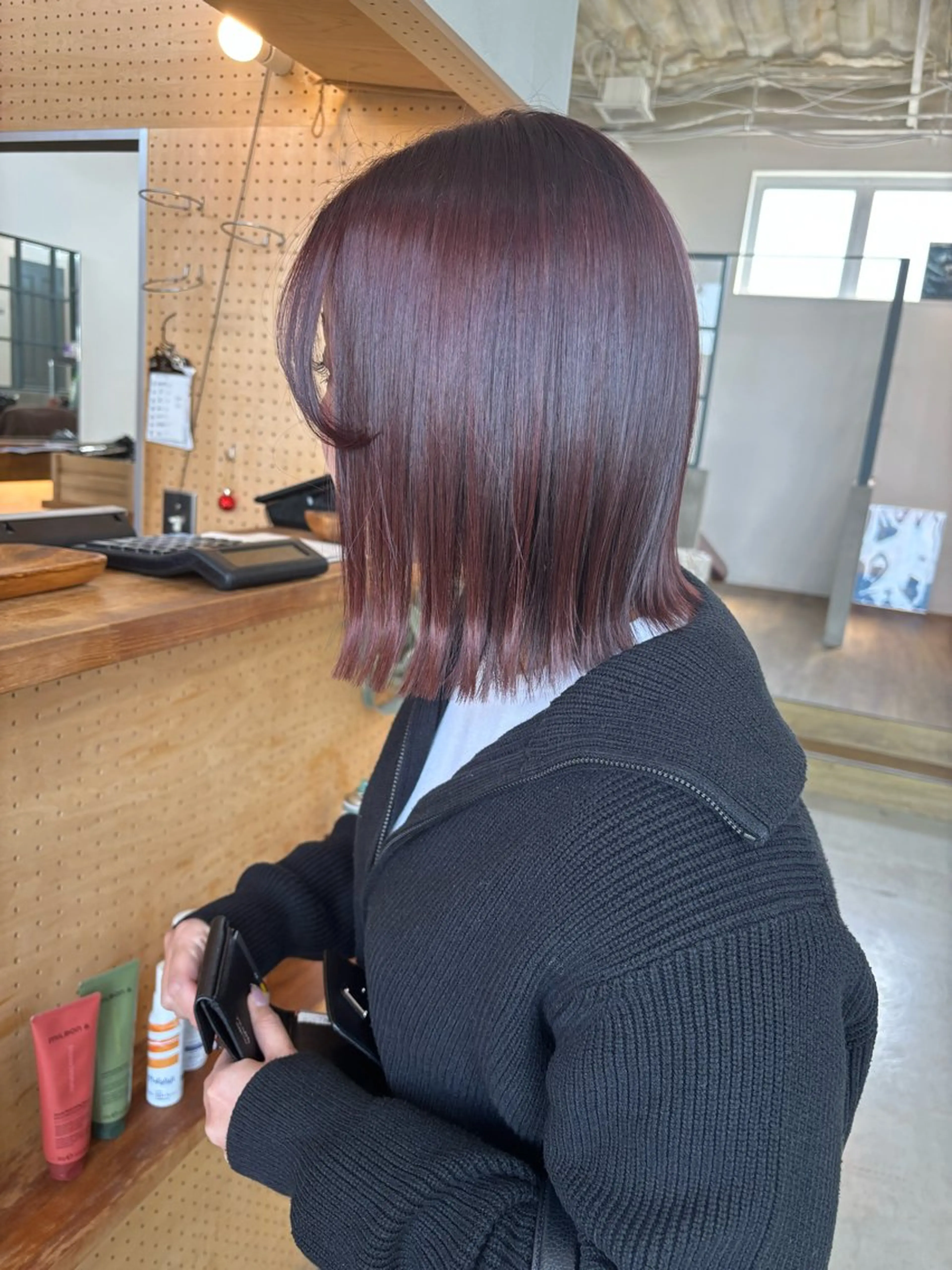ミディアム カット ヘアカラー トリートメント 平野 朋未のヘアスタイル