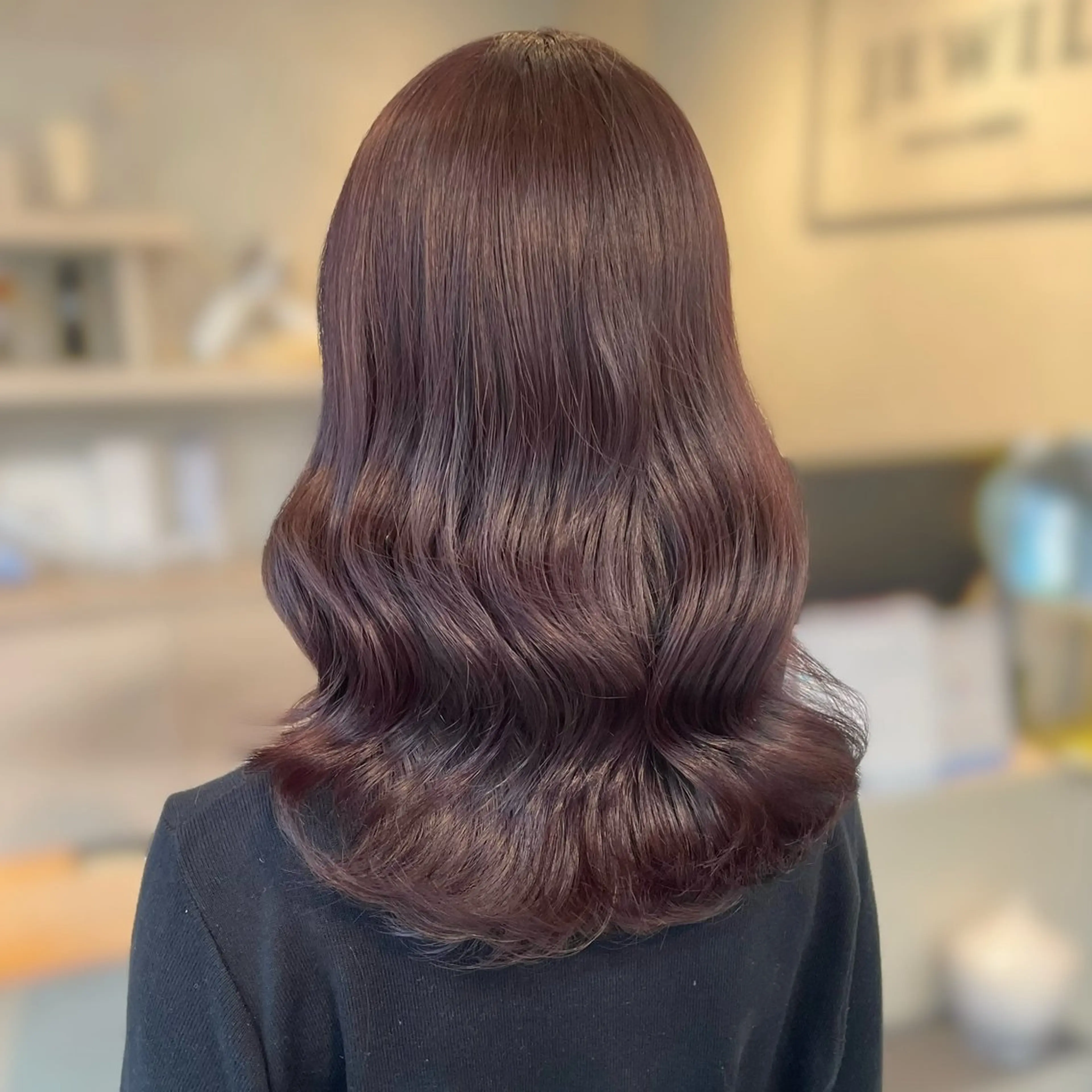 セミロング カラー kana ブリーチなしカラー✨のヘアスタイル