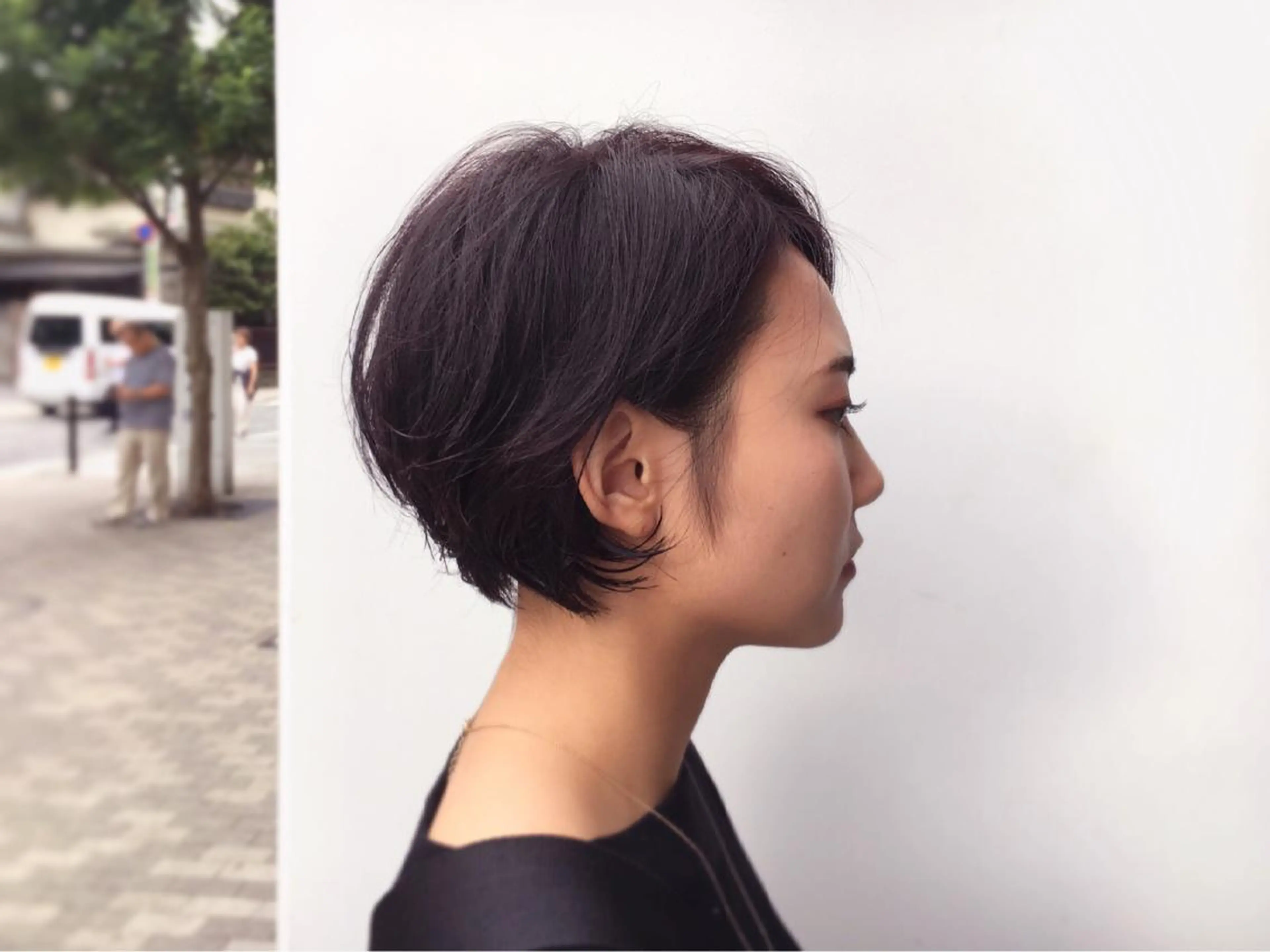 ショート カラー パーマ ショートヘア ツイストスパイラル 波巻き🩵片平和香奈のヘアスタイル