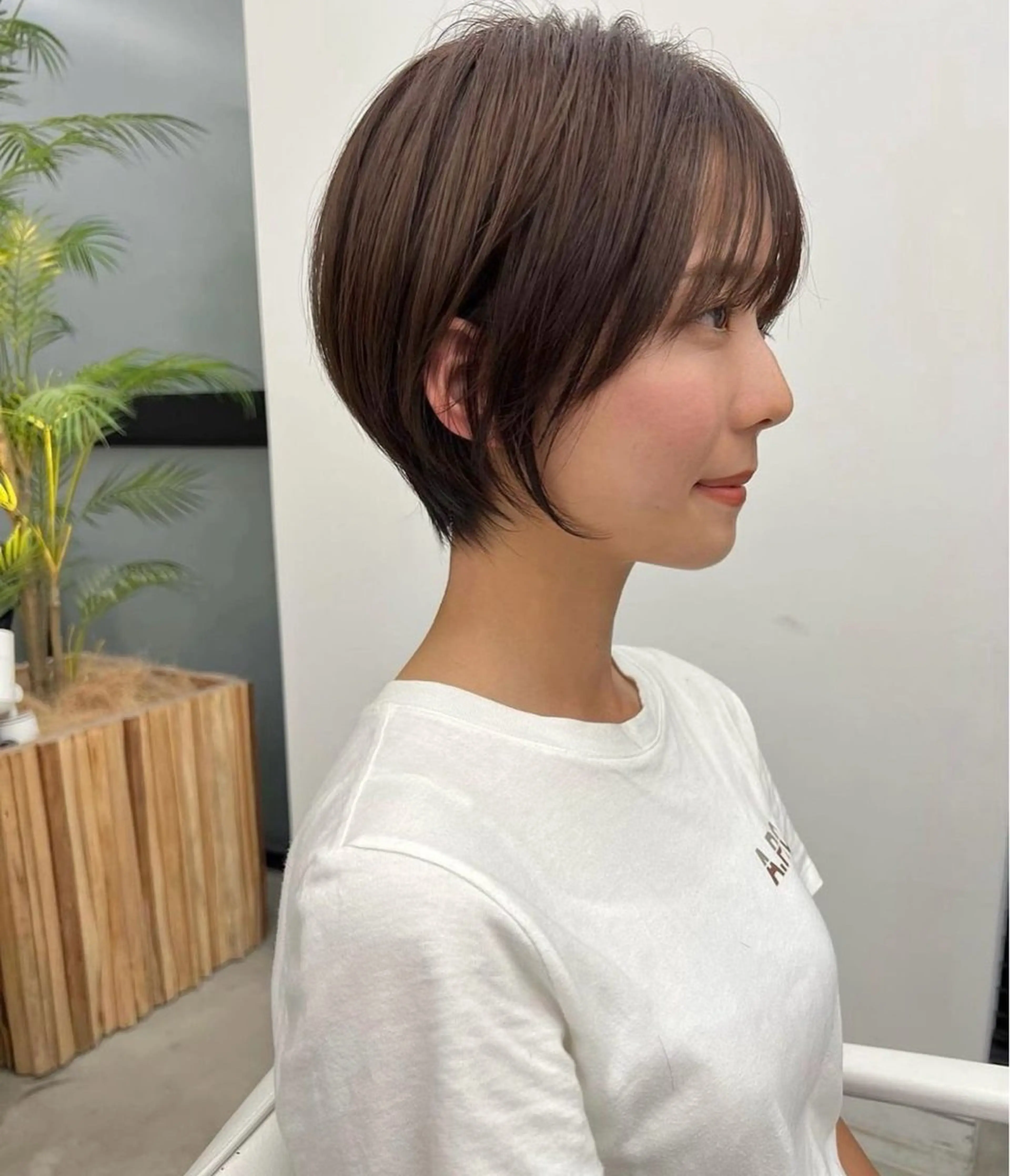 ショート カット ヘアカラー トリートメント noe tton所属・あゆな/名古屋/ ボブ/透明感カラーのヘアスタイル