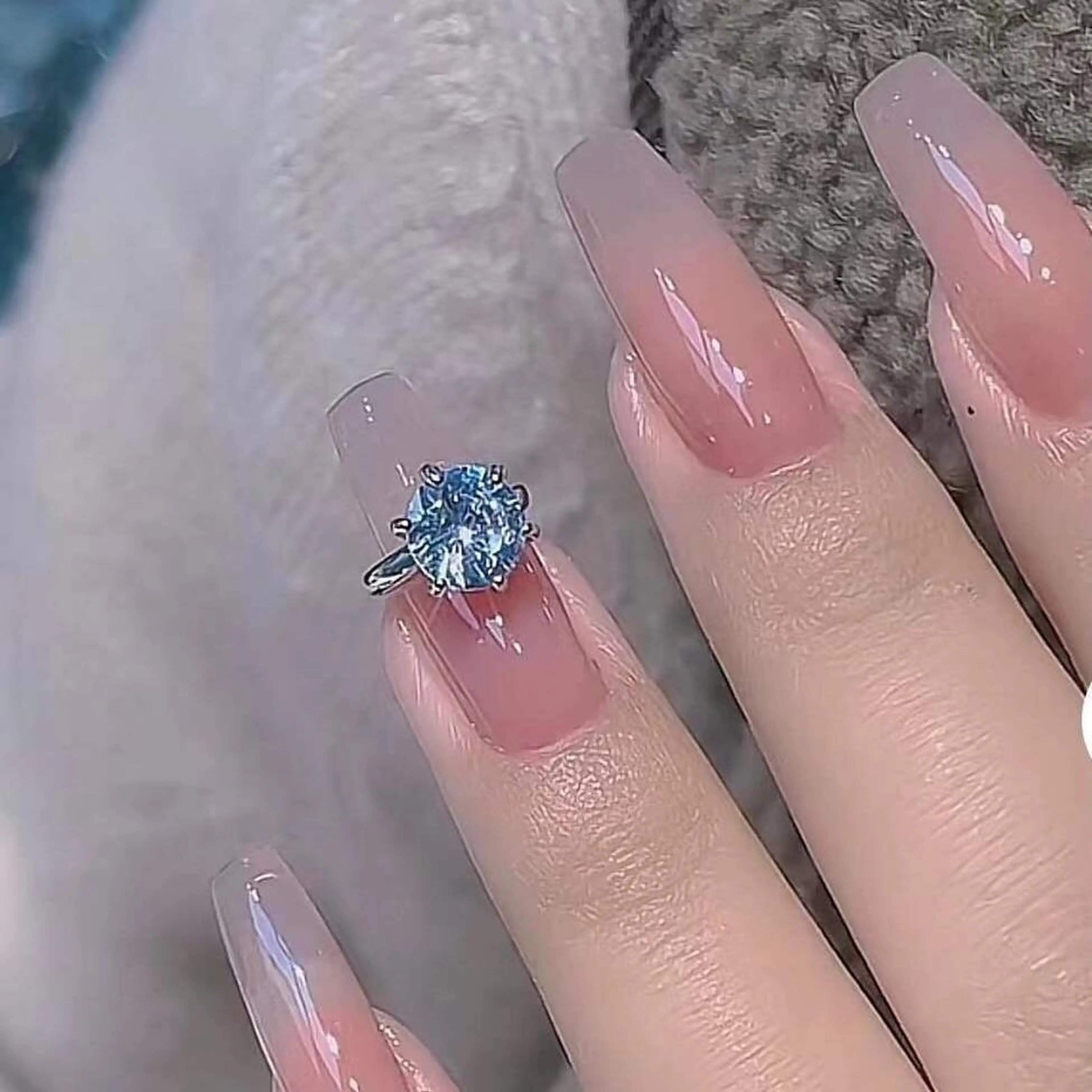 🦋チップ長さ出し🦋リングネイル ❣️オフ別料金❣️の写真