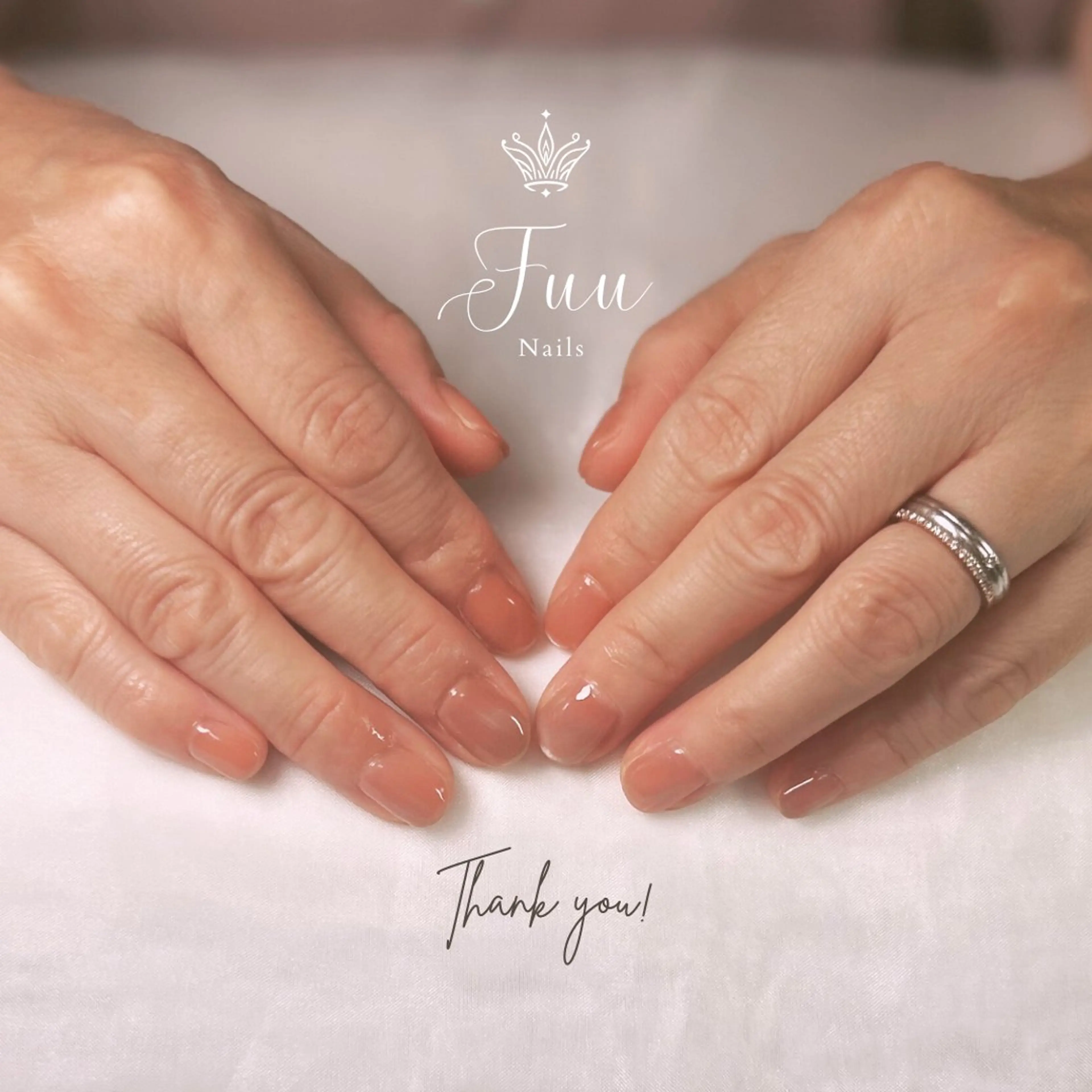 ネイル マグネットネイル ワンカラーネイル ピンク シンプルネイル ハンドネイル Fuu nails ERIKOのネイルデザイン
