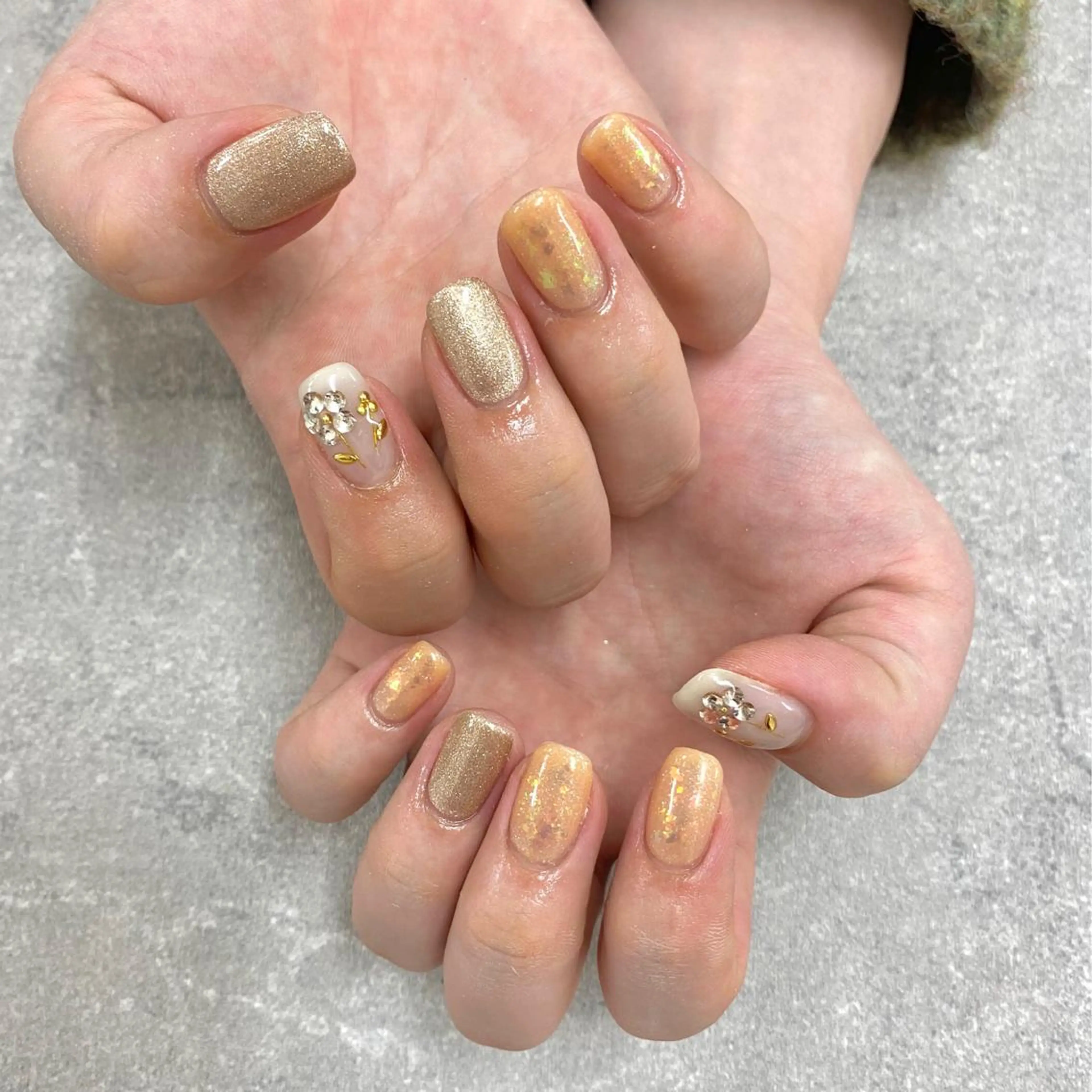 ネイル フットネイル フレンチネイル ジェルネイル ガラスフレンチ グラデーション ハンドネイル NUMAZAWA KASUMIのネイルデザイン