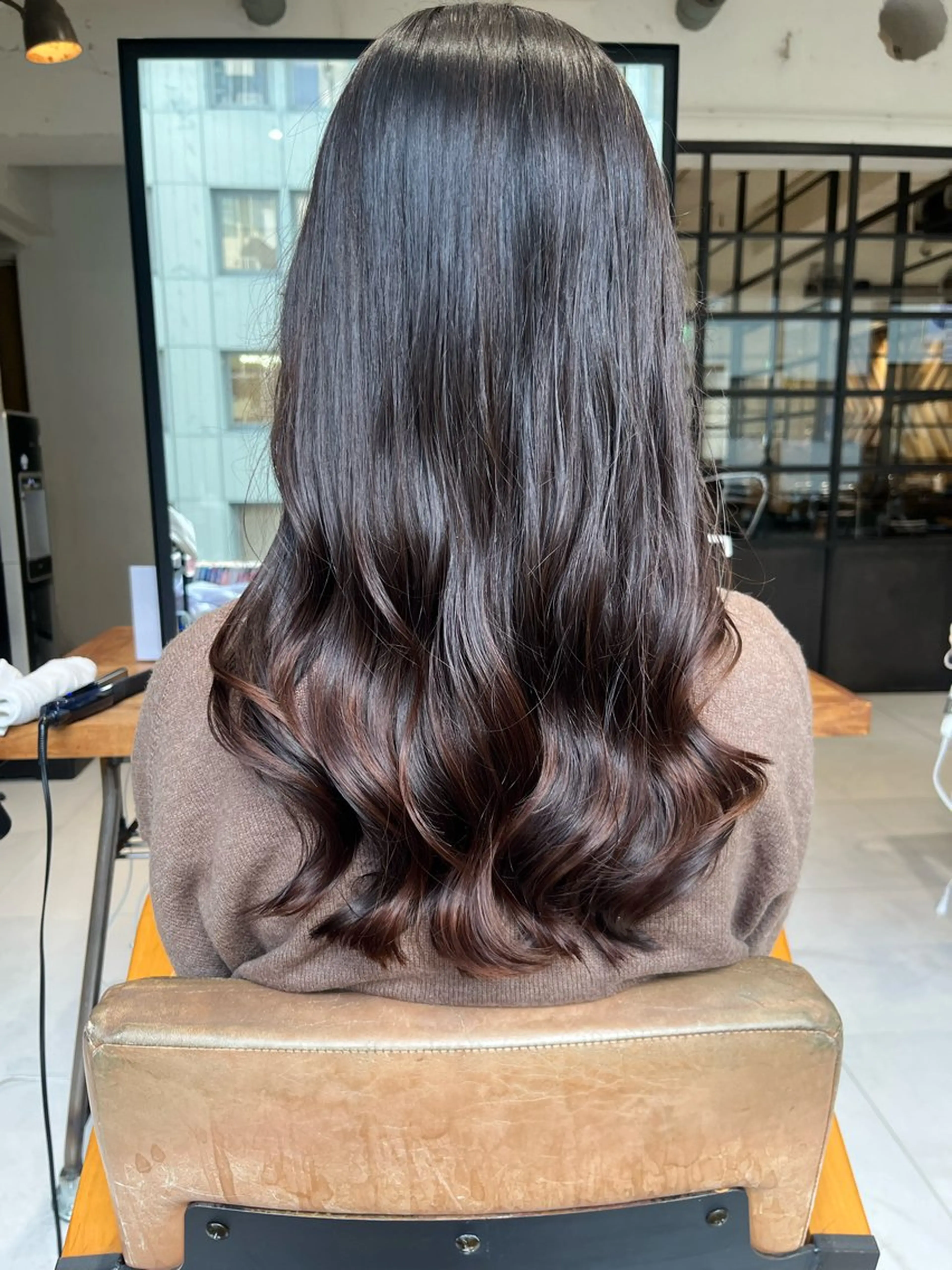 セミロング トリートメント カット パーマ スタジオノル パーマ🌀あやなのヘアスタイル
