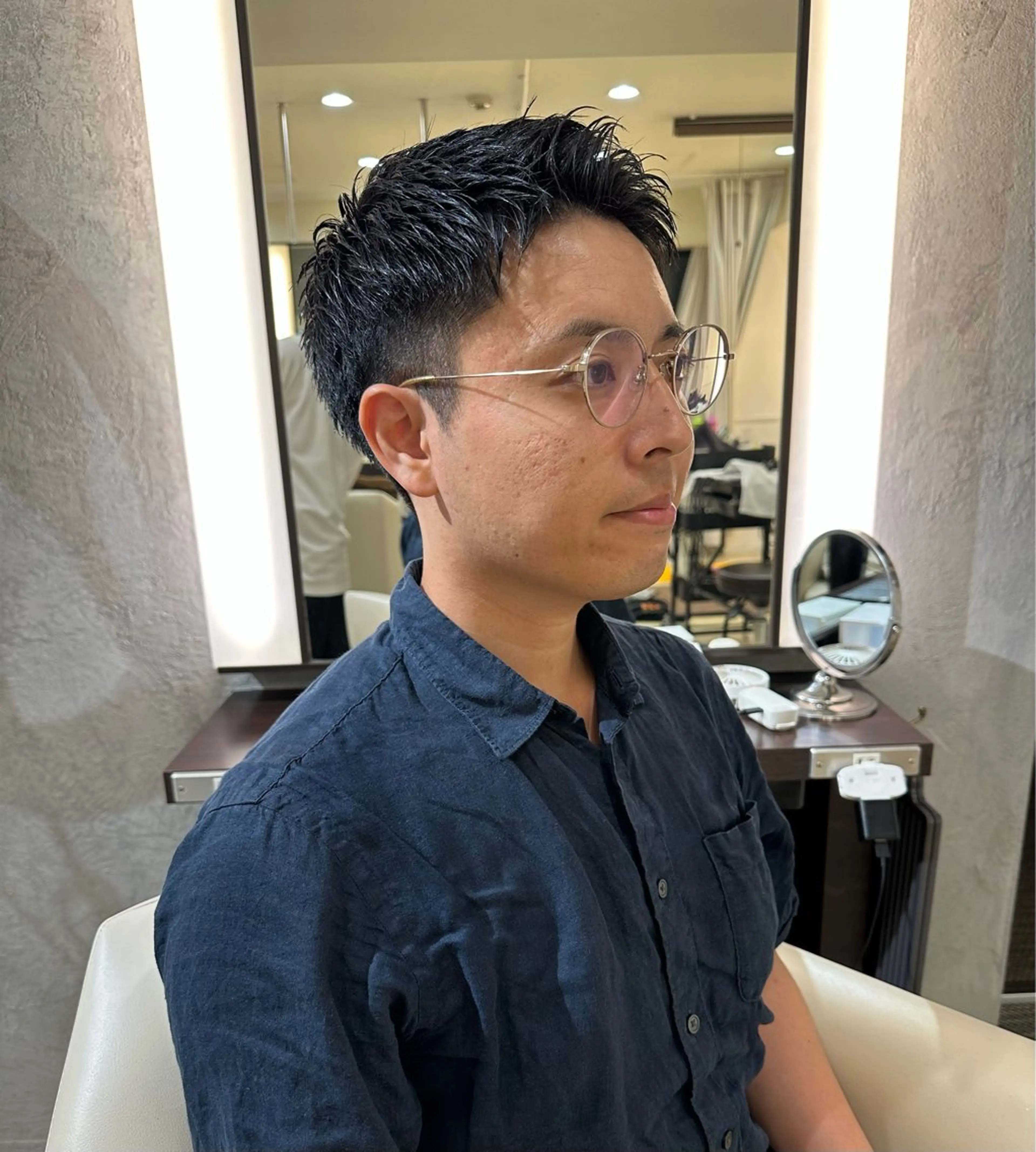 メンズ LEWIN ginza所属・miku メンズカットモデルのヘアスタイル