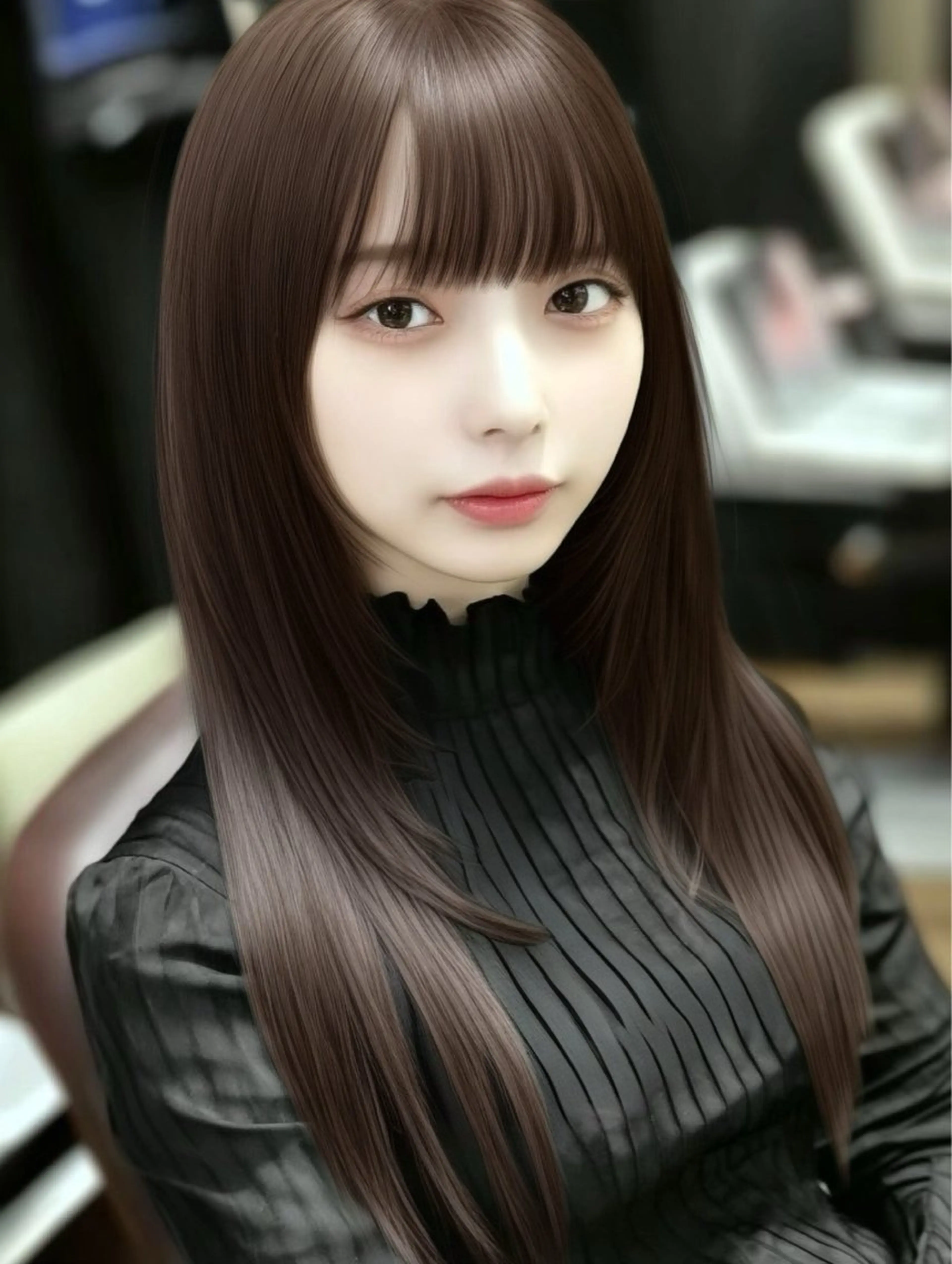 フルカラー+プレミアムトリートメント(ミルボン+超音波アイロン+スチームミスト)の写真